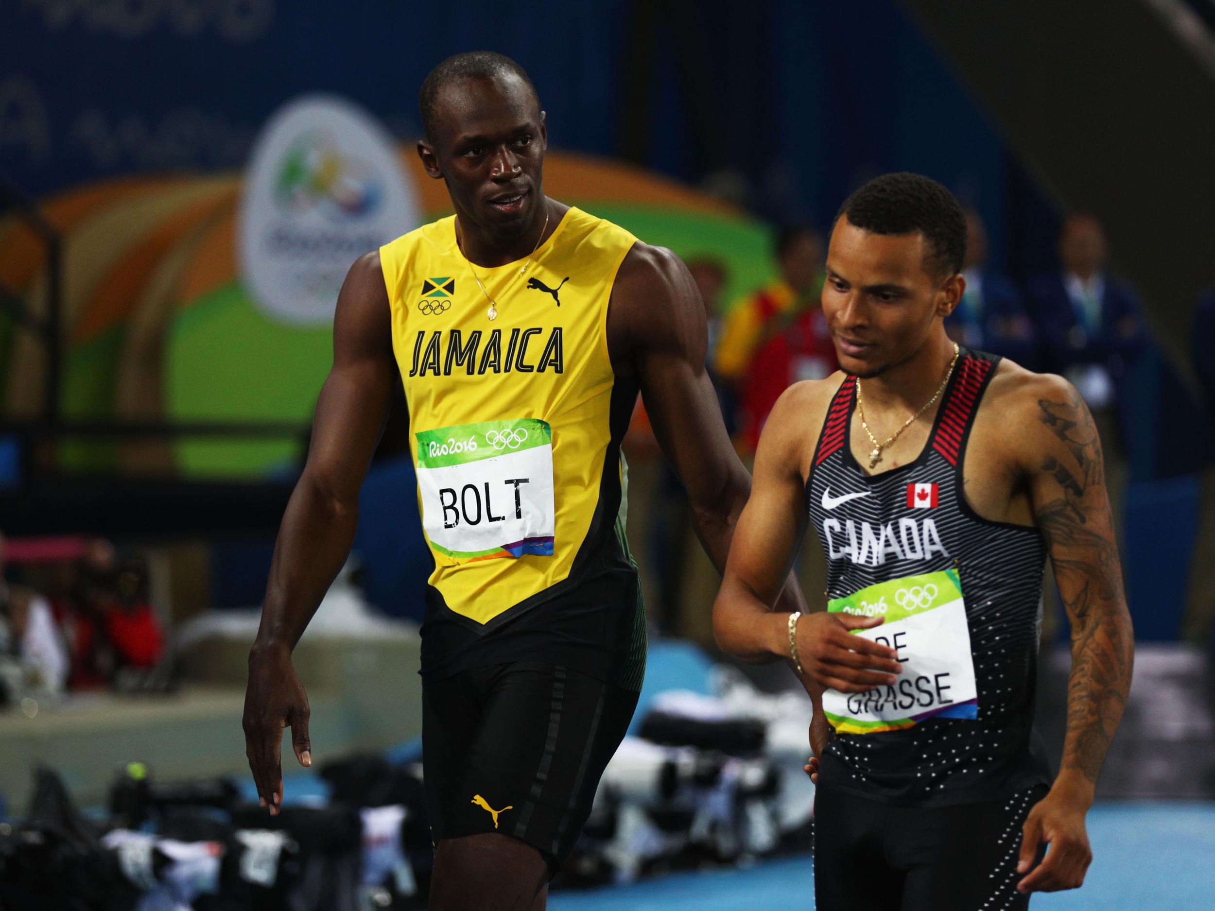 De Grasse and Bolt have a heated rivalry