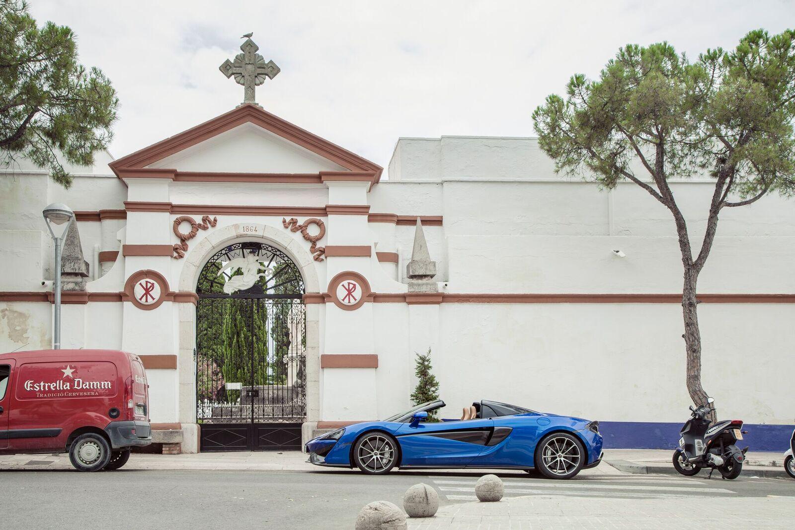 It's rare for a car to manage to overshadow the architecture in a city like Barcelona