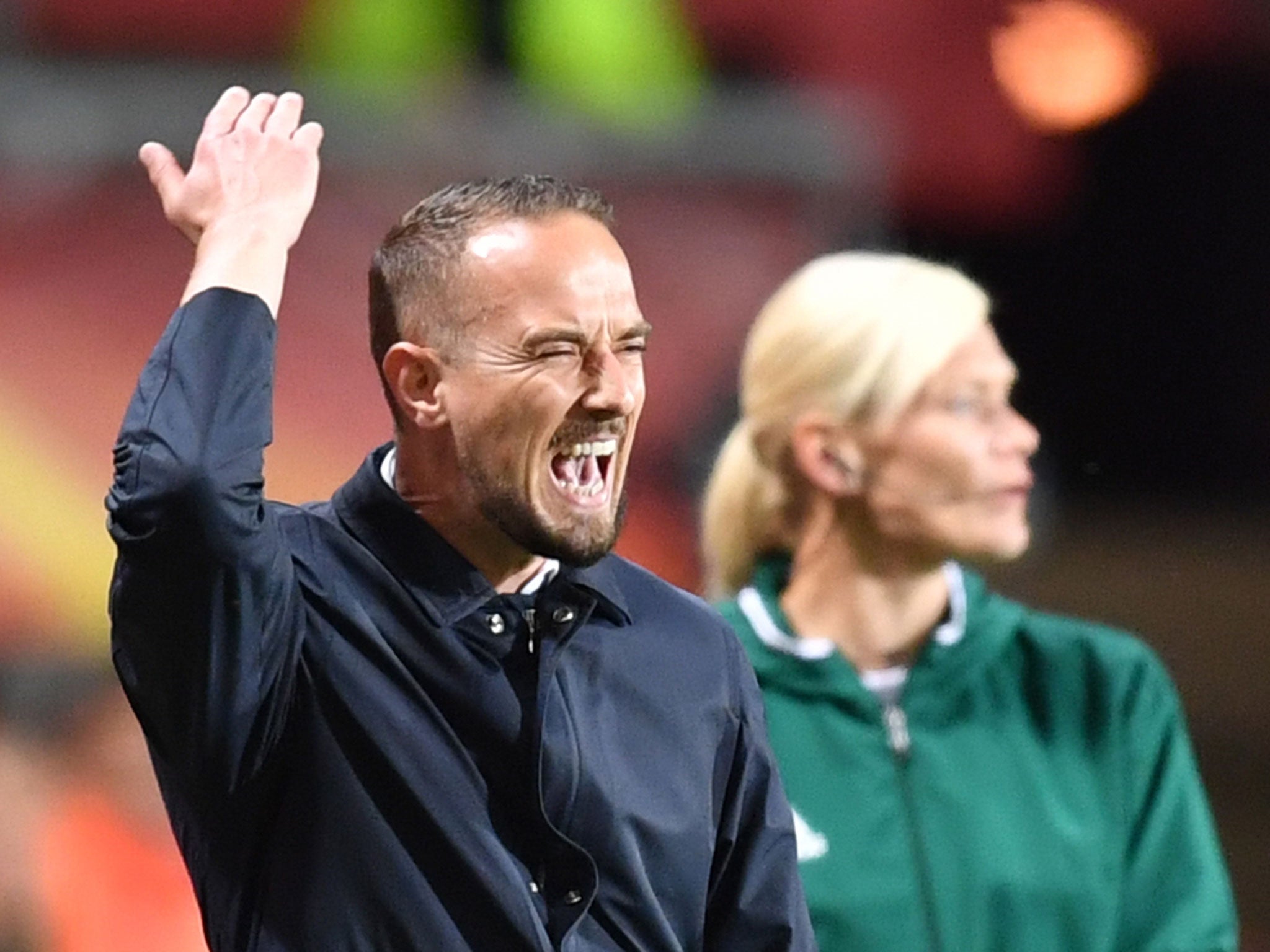 Mark Sampson was furious with the decision not to award England a penalty in the 3-0 defeat by the Netherlands