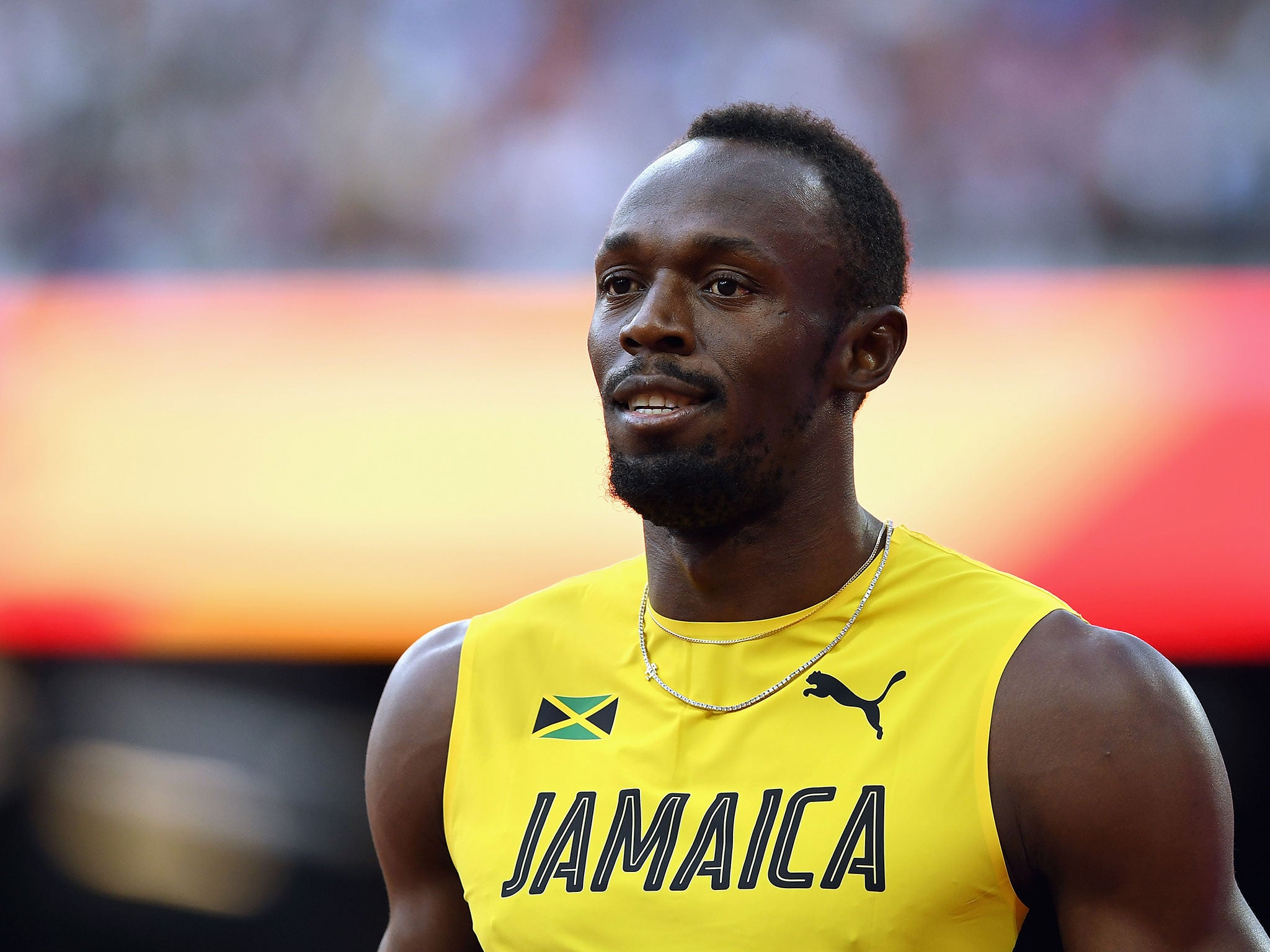 Usain Bolt at the World Championships in London