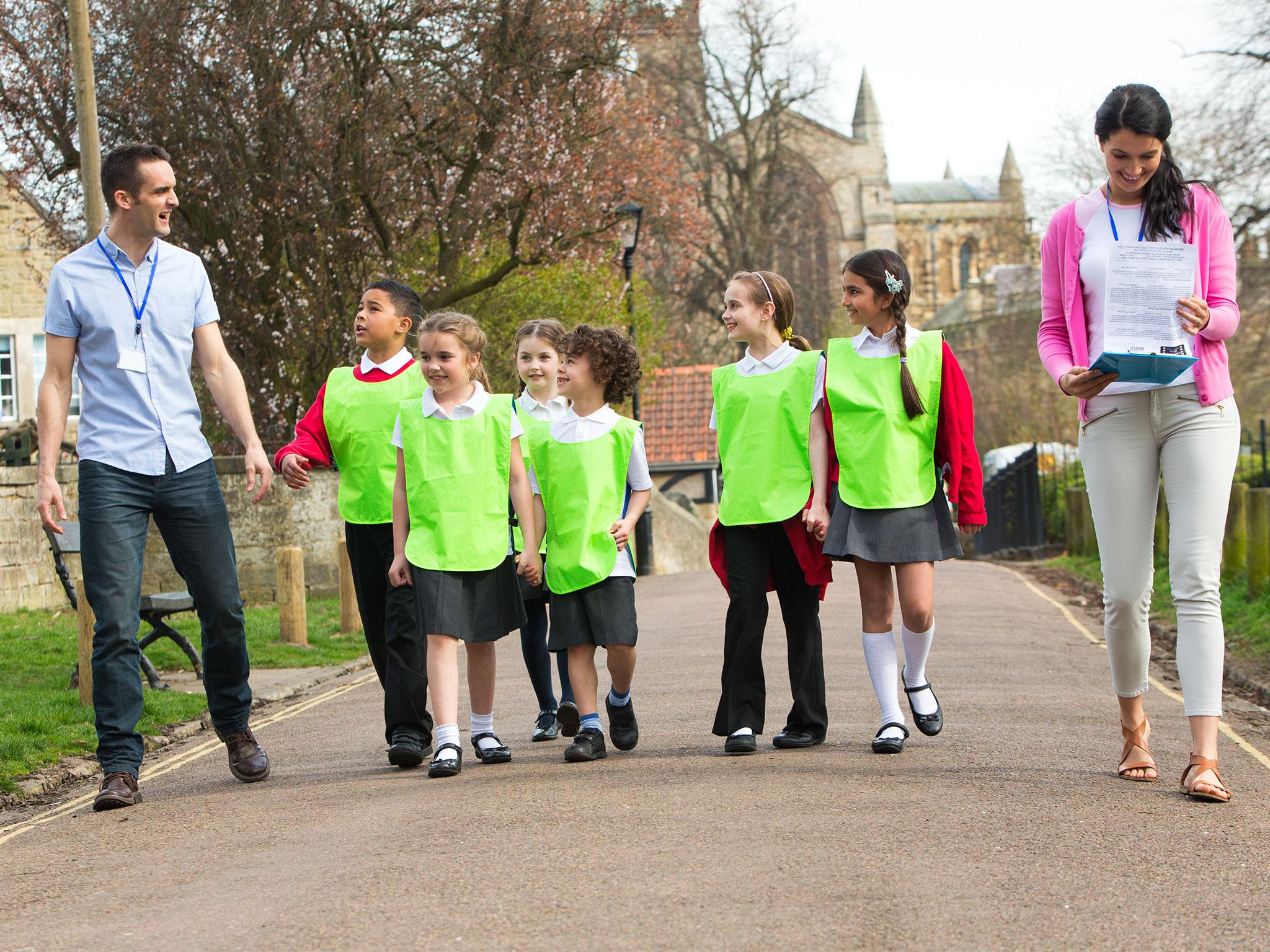 Amanda Spielman said that seeing children in hi-vis jackets on school trips made her feel ‘uncomfortable and a little sad’