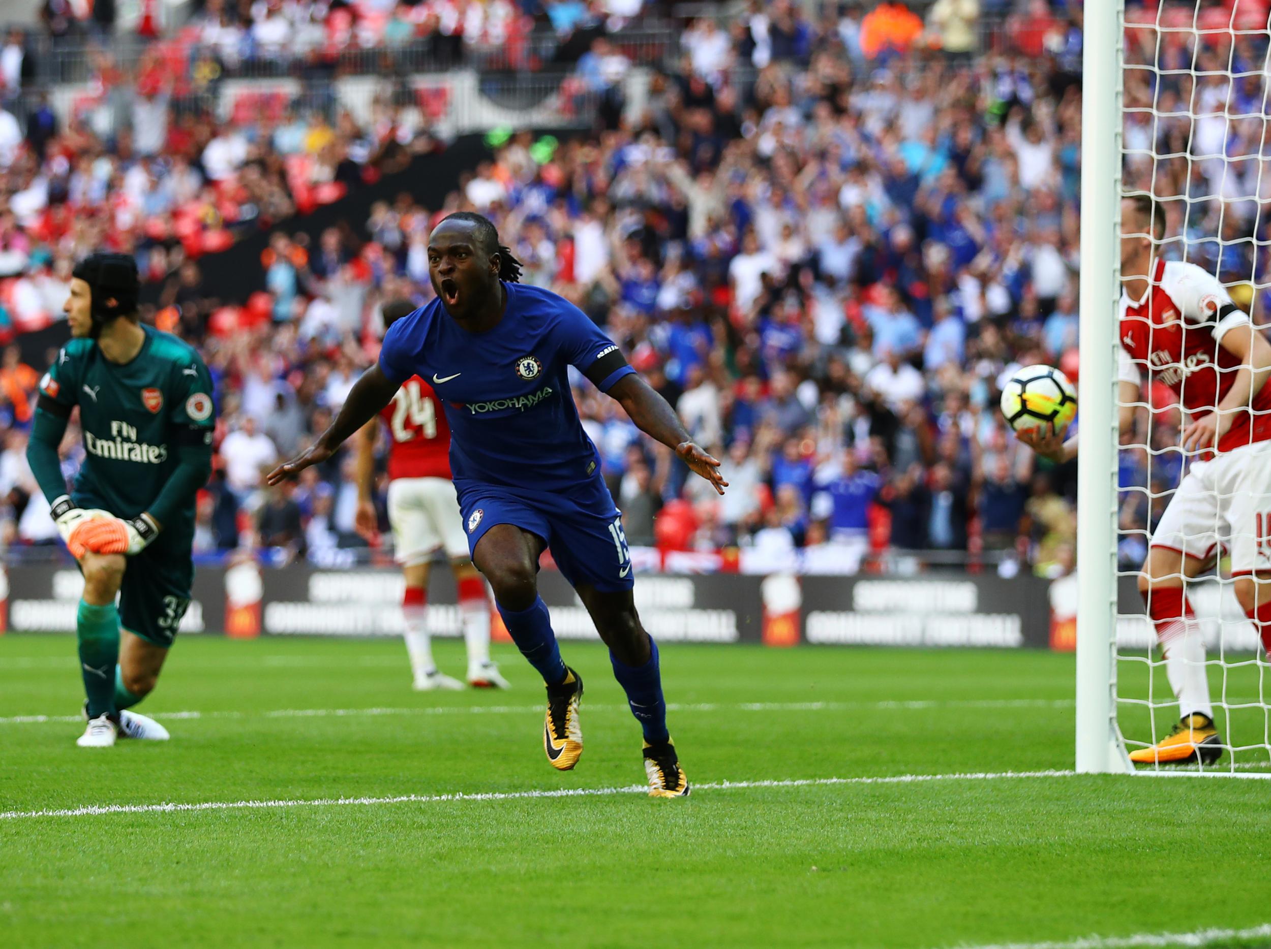 Moses gave his side the lead with a close-range finish