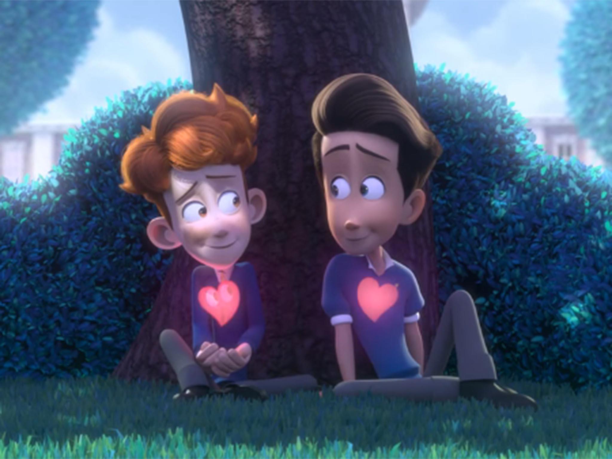 The gay-themed animated short 'In a Heartbeat' by two students has so far had over 15 million views on YouTube