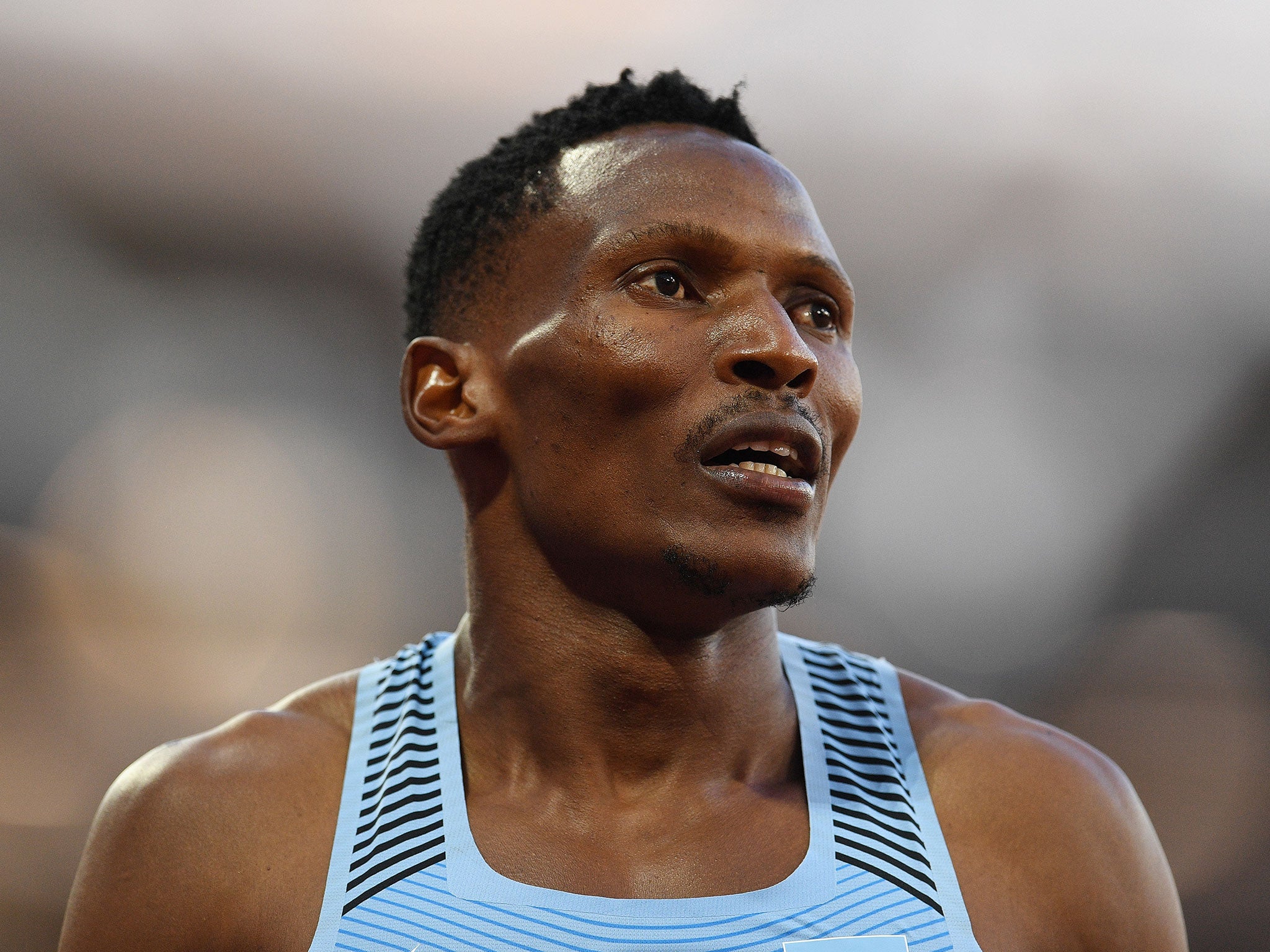 Isaac Makwala was denied entry to Tuesday's race