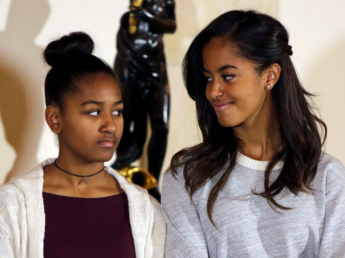 Sasha (L) Malia (R)