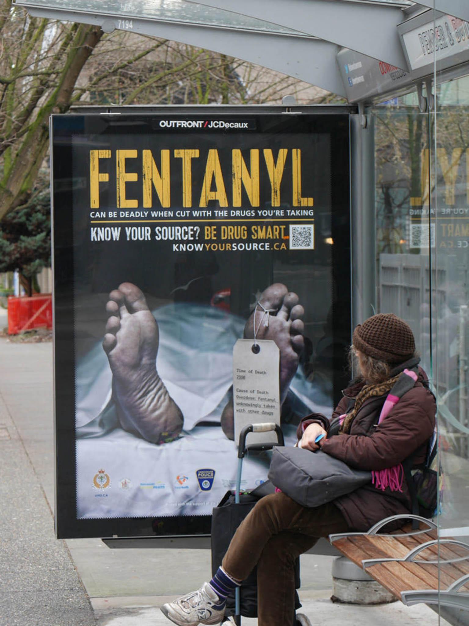 Campaign: so widespread is the use of the drug in the US that billboards carry warnings