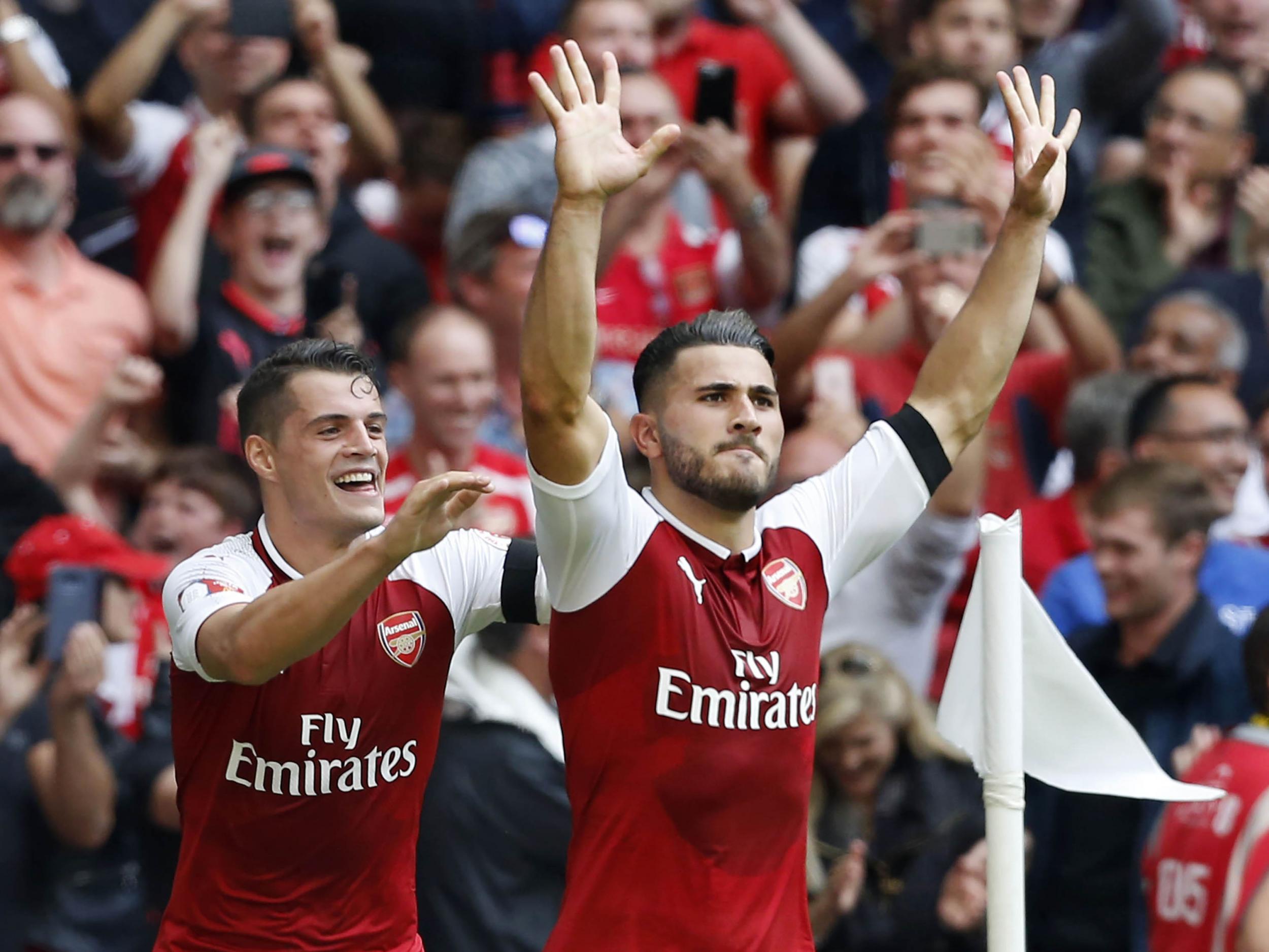 Sead Kolasinac (R) hailed the influence of Arsenal's German-speaking contingent