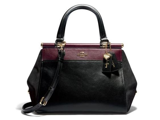 Selena Grace in Selena Black Cherry, £395, uk.coach.com