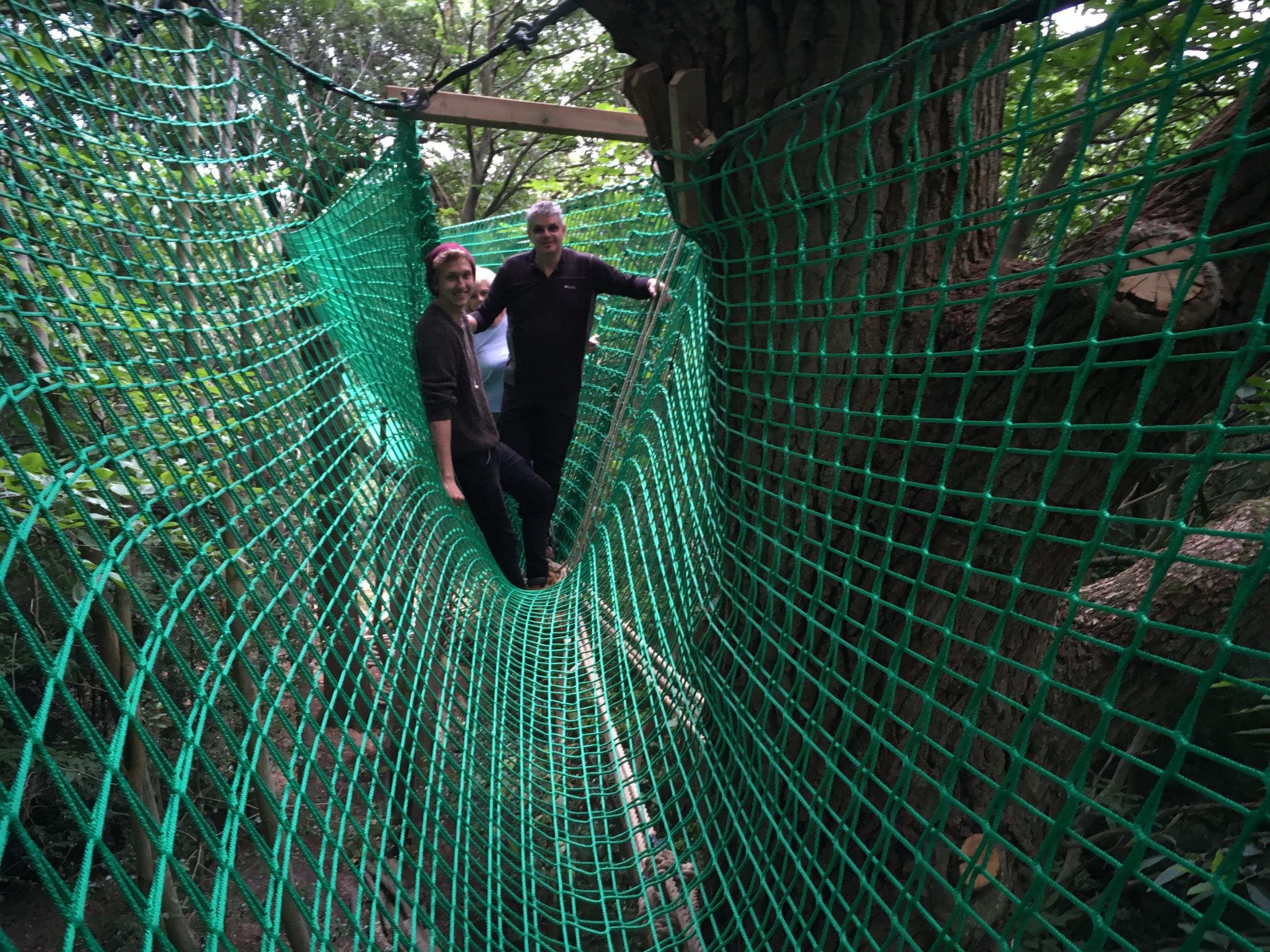 Net gain: The new Treetops Walkway at Groombridge Place