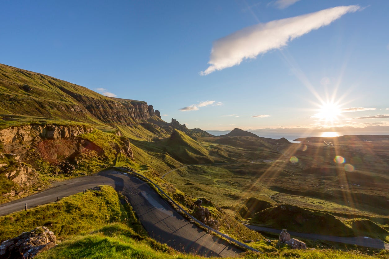 Sunrise at the Quiraing on Isle of Skye