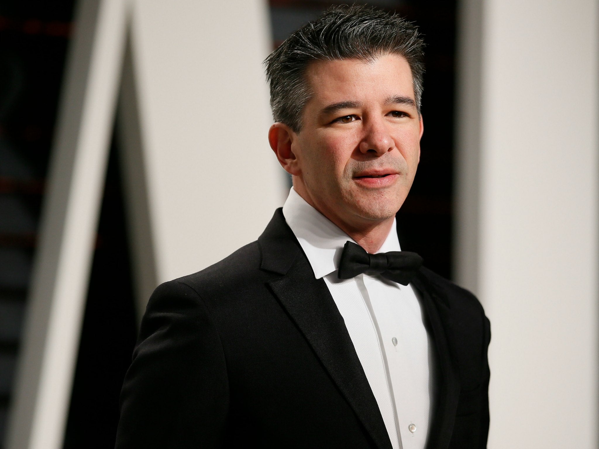 Former Uber CEO Travis Kalanick is seen at the Academy Awards on February 26, 2017