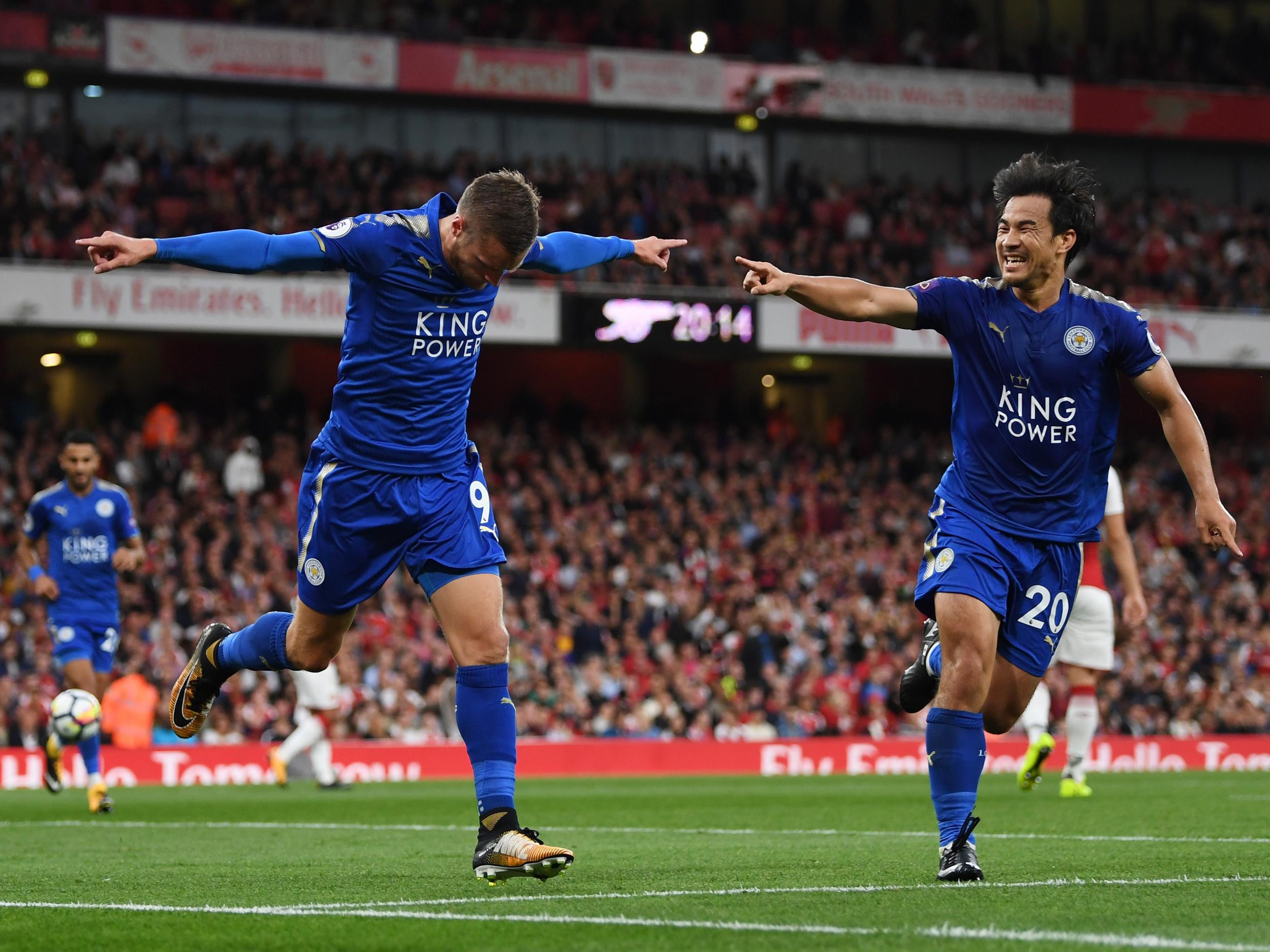 Jamie Vardy twice put Leicester ahead - but they could not hold on (Getty Images)