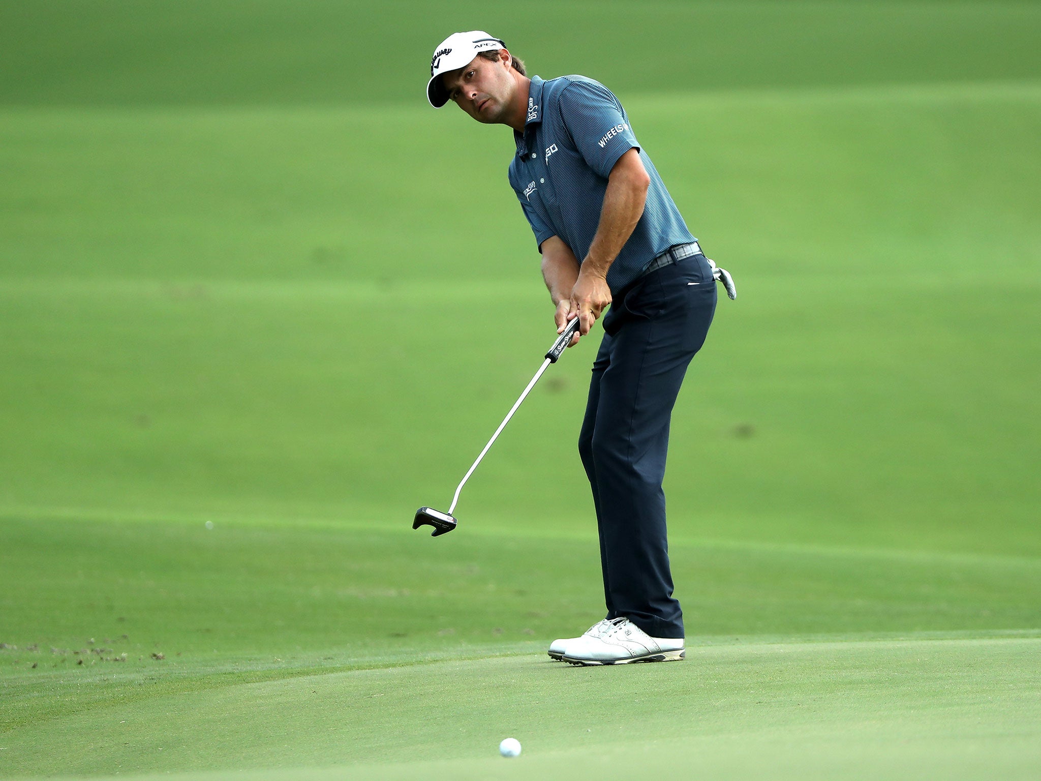 Kevin Kisner leads the PGA Championship by one shot at the start of day four