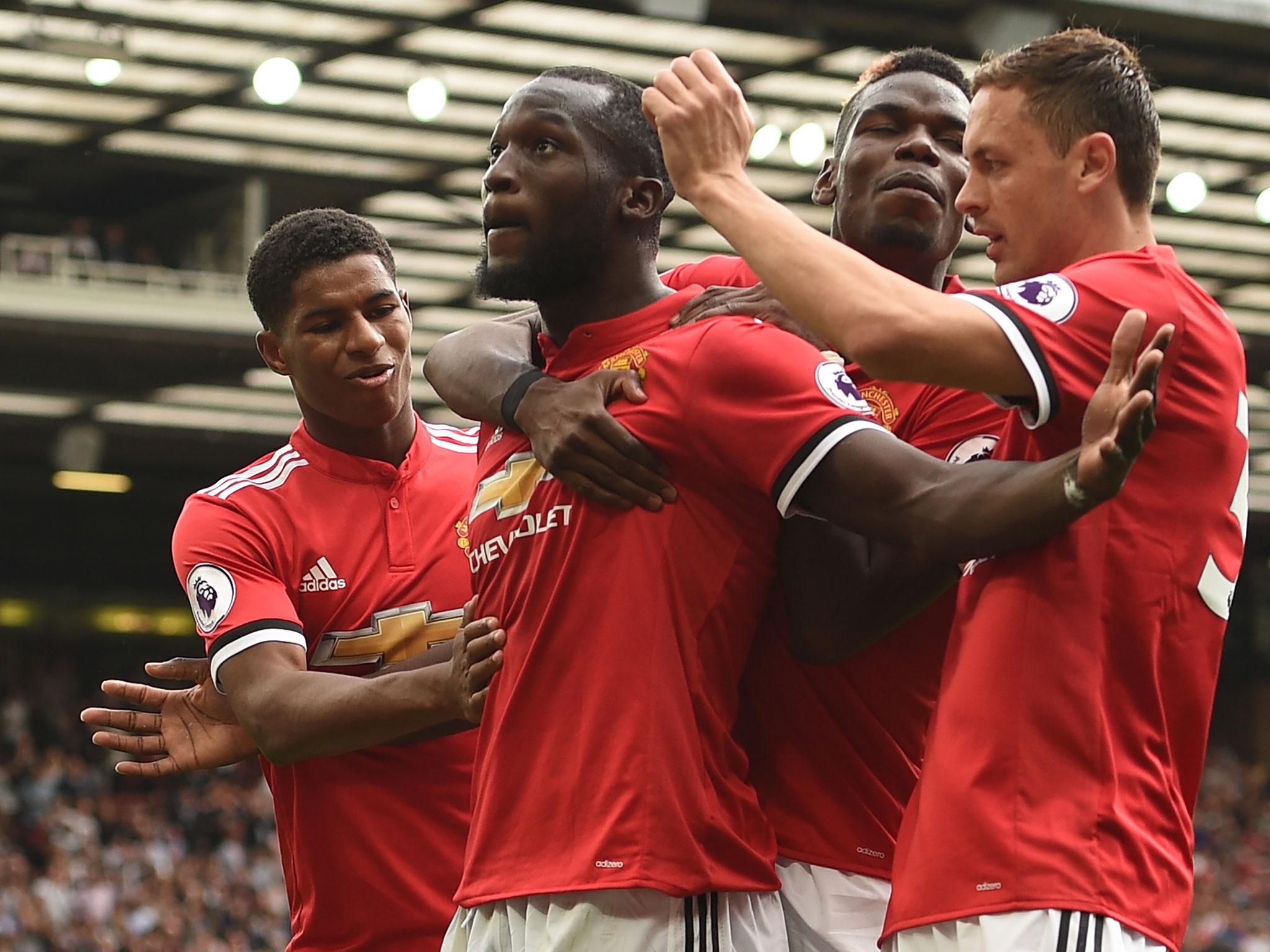 Lukaku took the plaudits for scoring twice on his league debut for United (Getty)