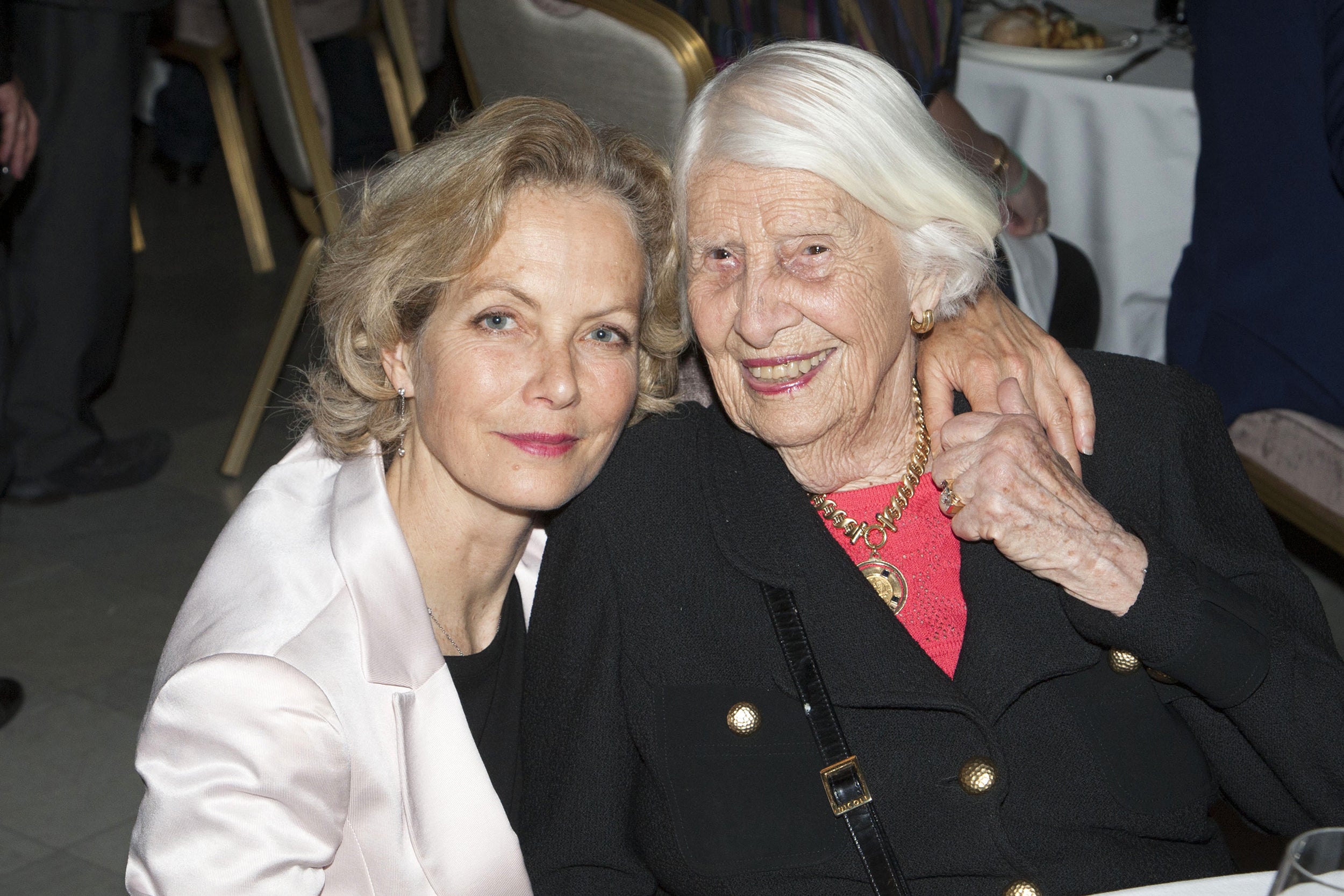 Blanche Blackwell and Jenny Seagrove at the press night for ‘Volcano’ in August 2012