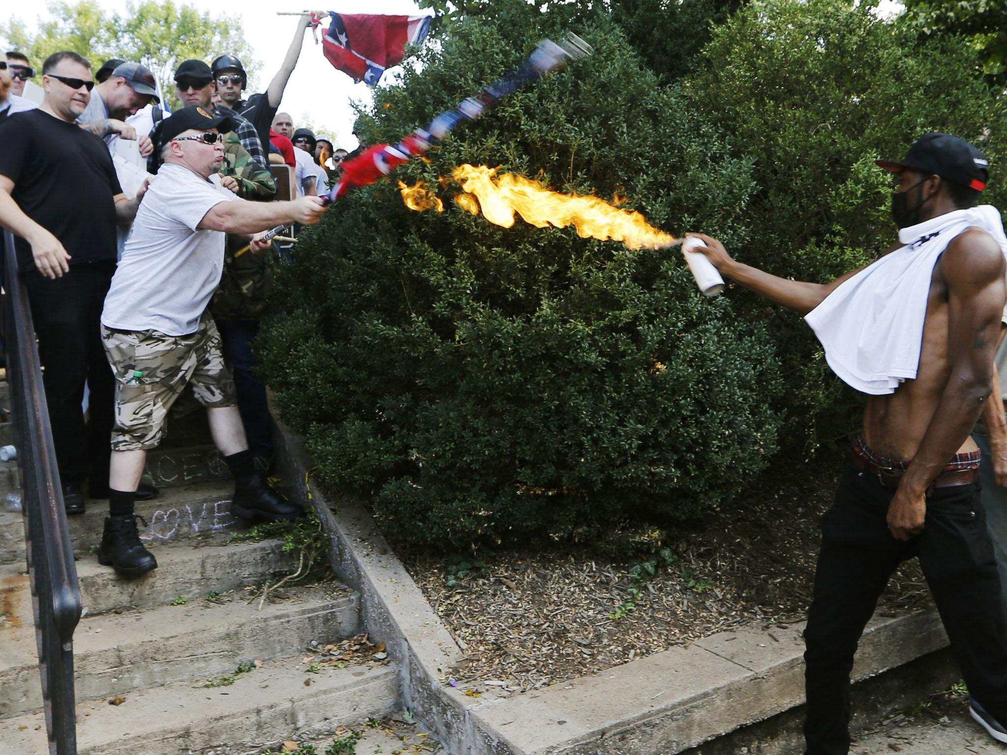 Mr Long said the police stood by and did nothing when white supremacists lashed out