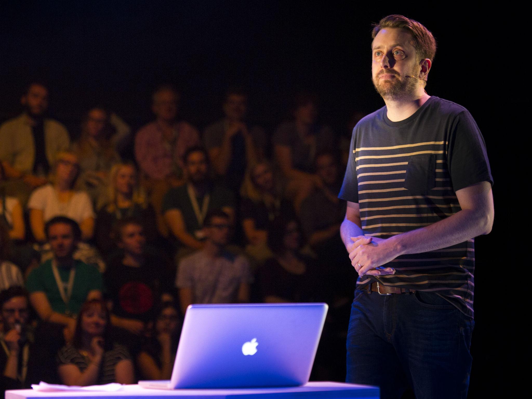 Rob Drummond in 'The Majority' at the National Theatre