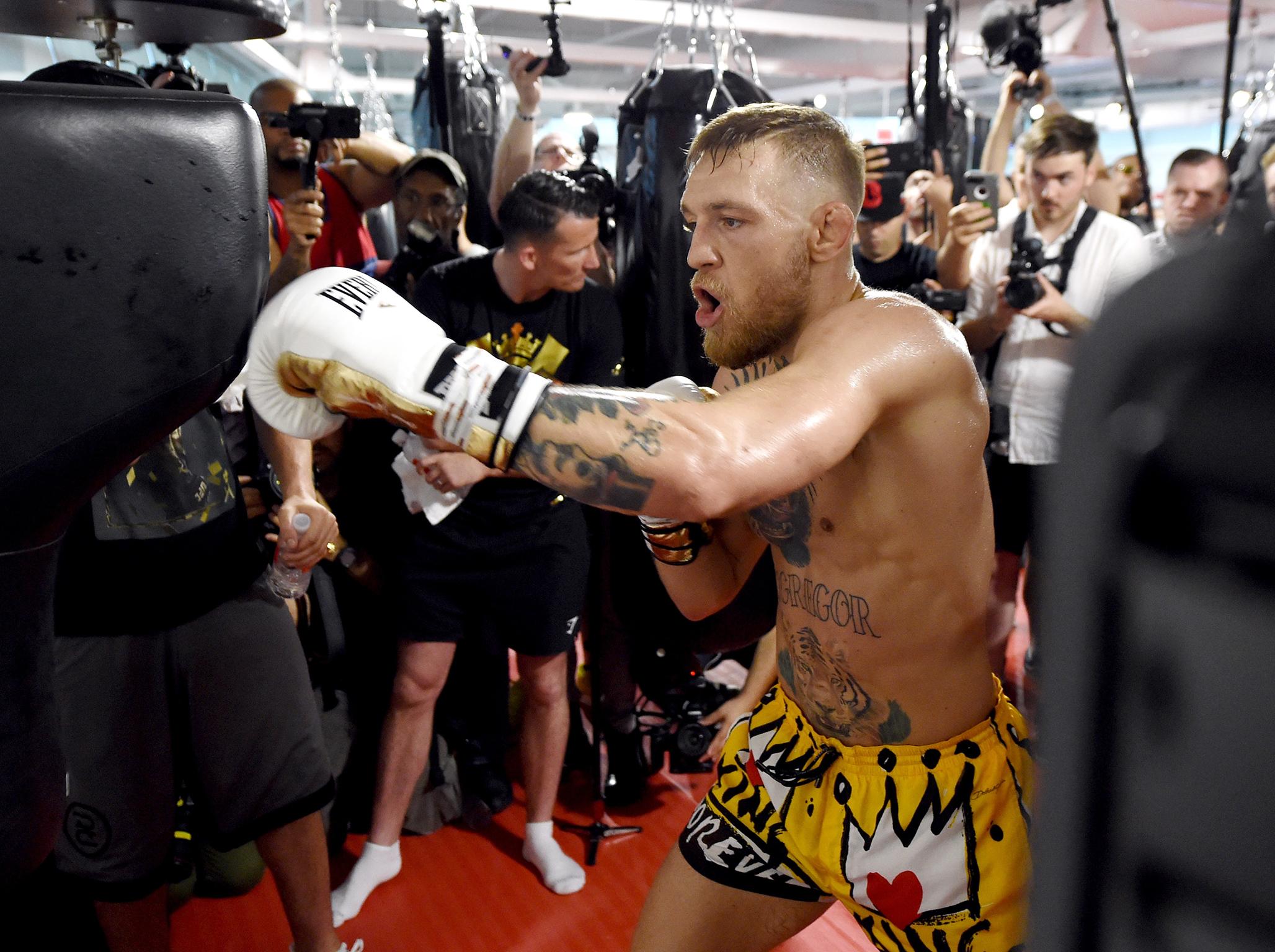 Conor McGregor faces Floyd Mayweather on August 26