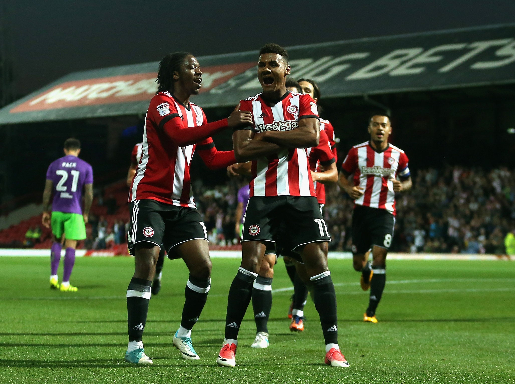 
Ollie Watkins scored Brentford's first 