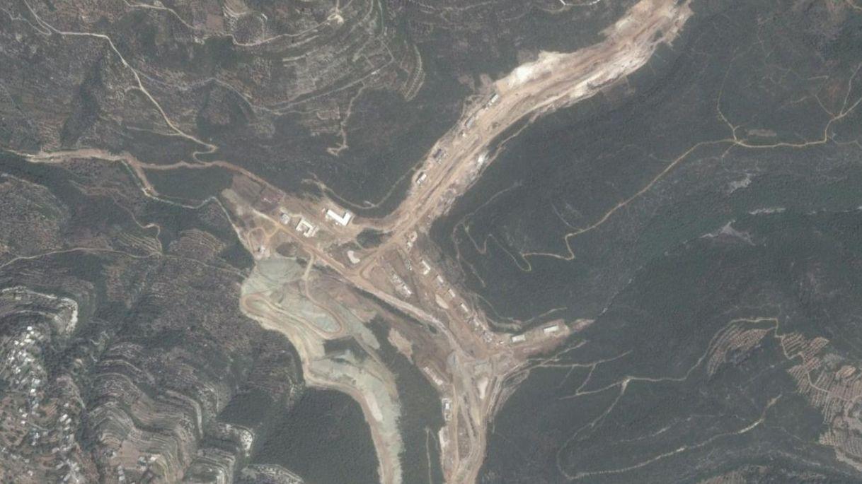 The alleged missile site can clearly be seen on Google Maps