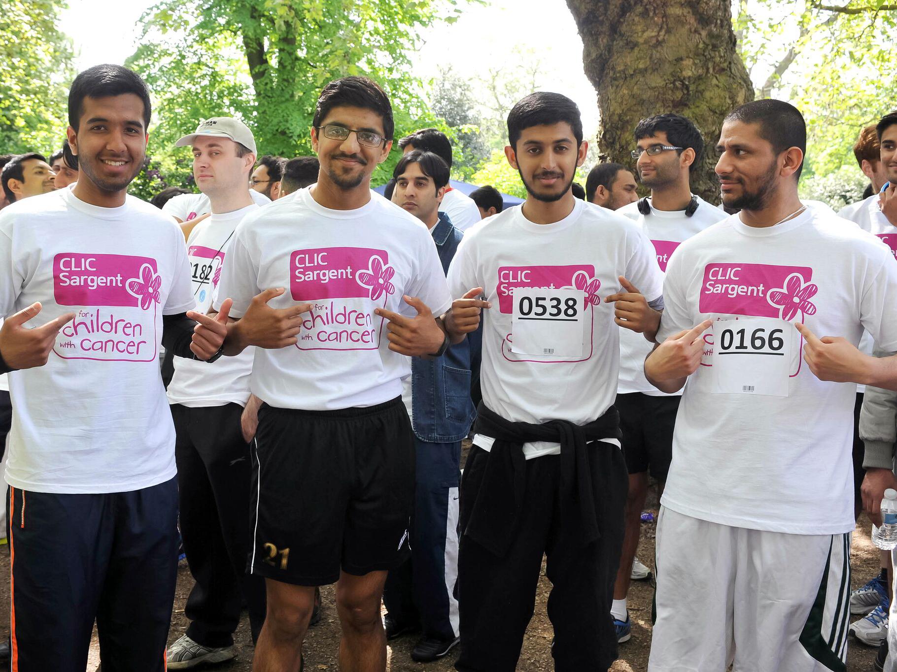 Members of the Ahmadiyya Muslim Community taking part in last year's Mercy for Mankind challenge in London