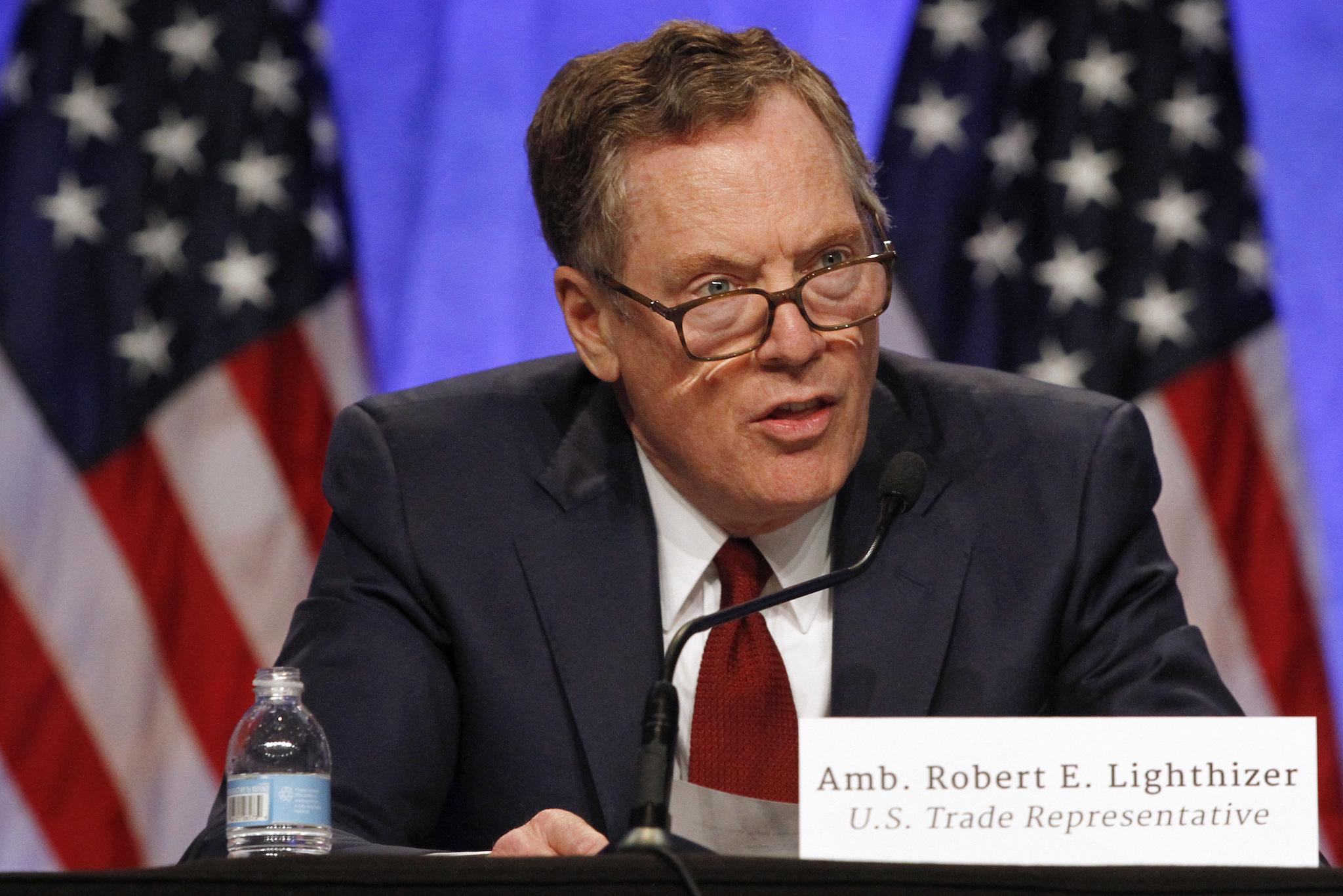 US Trade Representative Robert Lighthizer