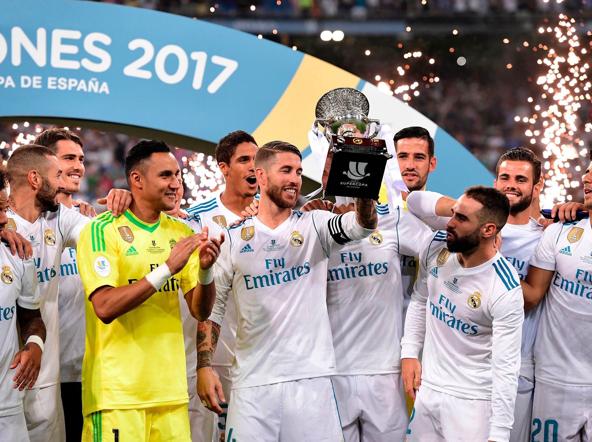 Real won the Spanish Super Cup 5-1 on aggregate