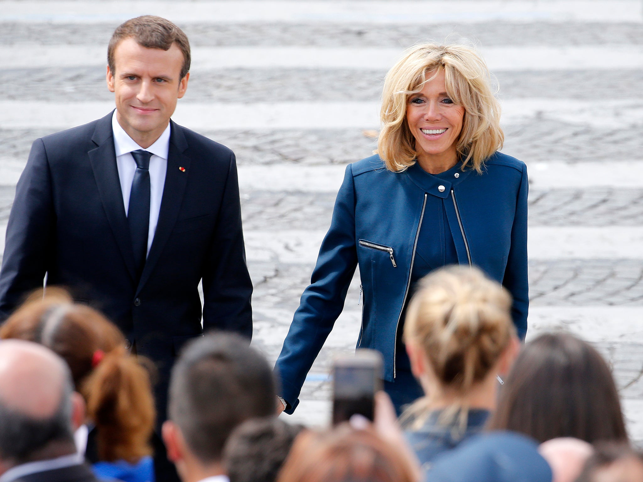 U-turn: Mr Macron was forced to abandon his promise to create a special position for his wife