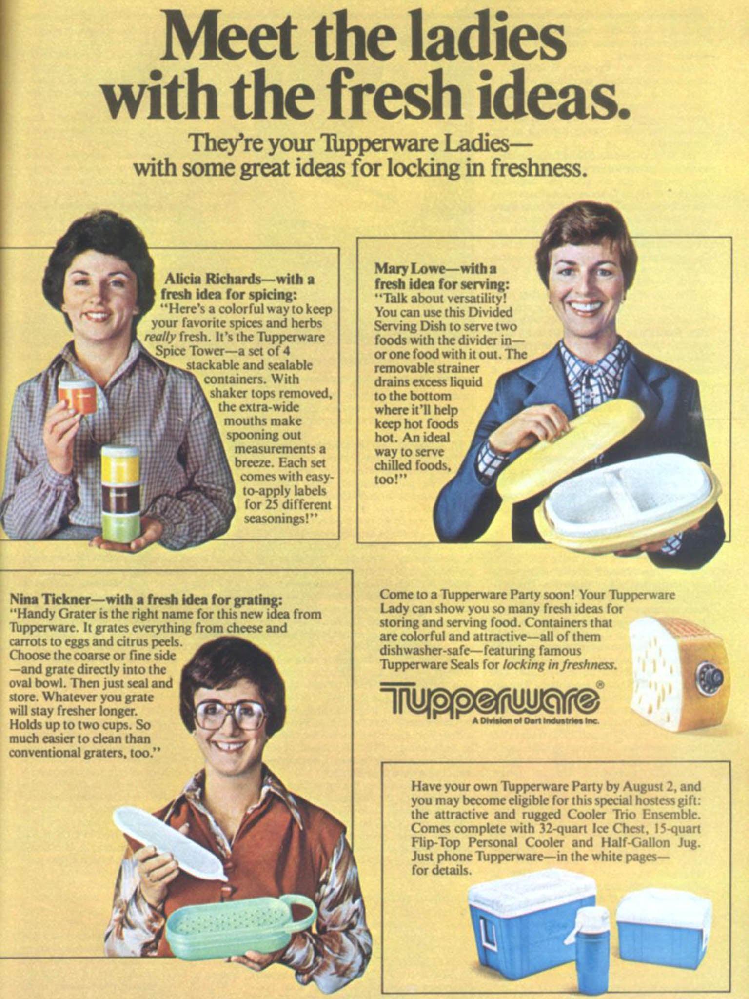 Retro cheek: a Tupperware magazine advertisement from the Seventies with outrageous gender stereotyping (Flickr/twitchery)