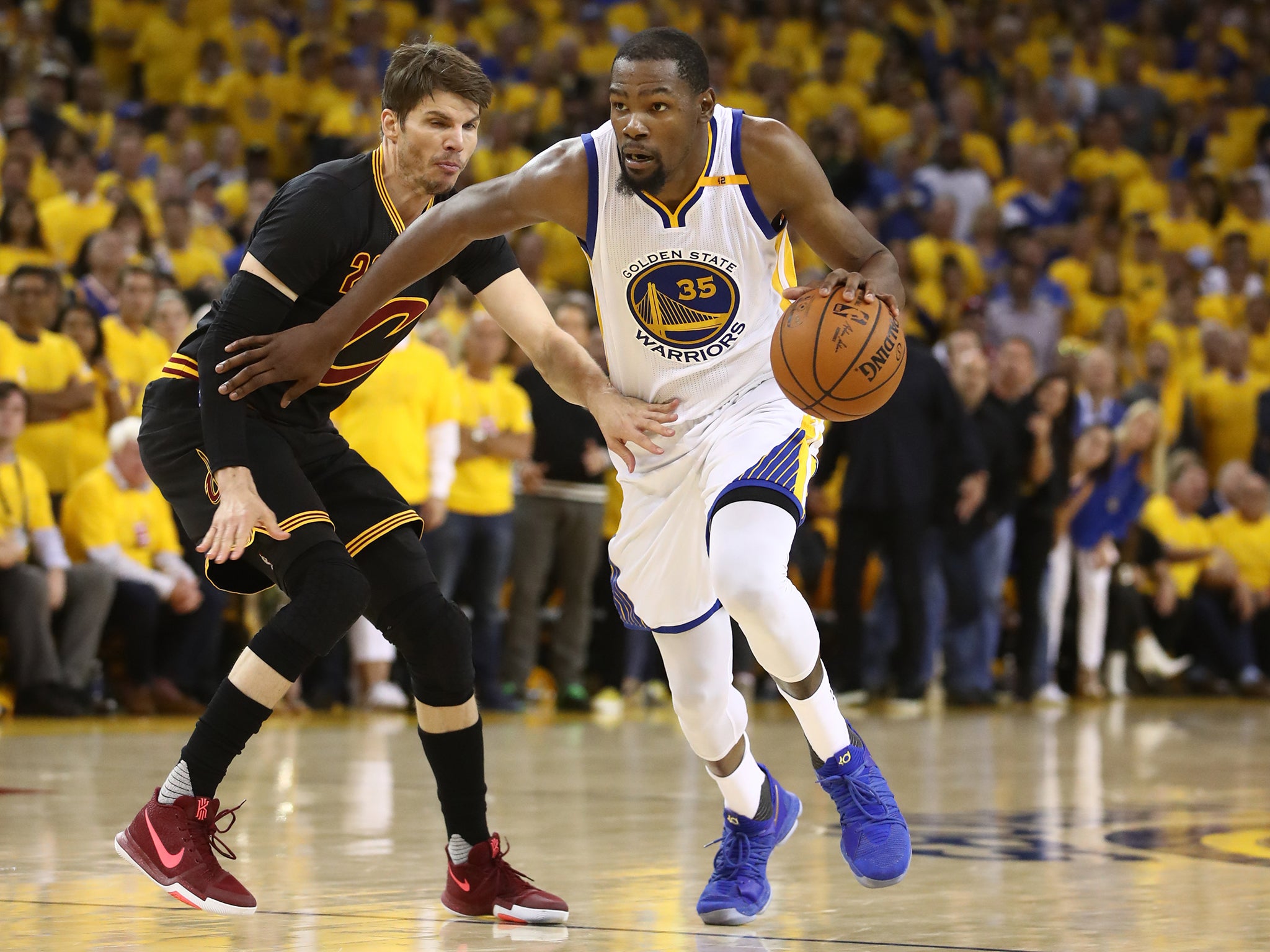 Durant was named NBA Finals MVP after inspiring the Golden State Warriors to victory