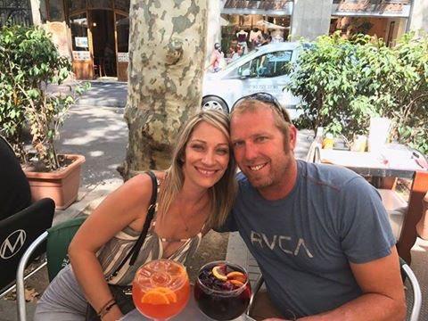 Jared Tucker with his wife, Heidi Nunes