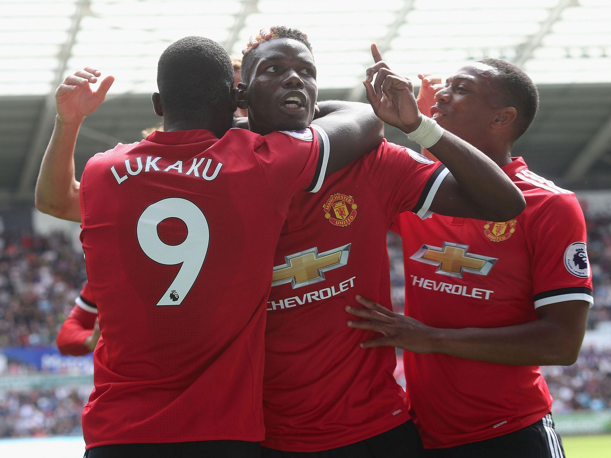 Paul Pogba helped Manchester United to an ultimately comfortable win