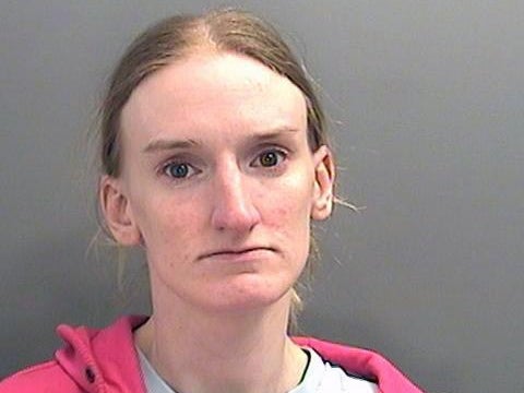 &#13;
Mandy Wright, of Ely, Cardiff, was jailed for seven years for five counts including possessing images of child sex abuse relating to Emily Thomson and David Thatcher's crimes (Gwent Police)&#13;