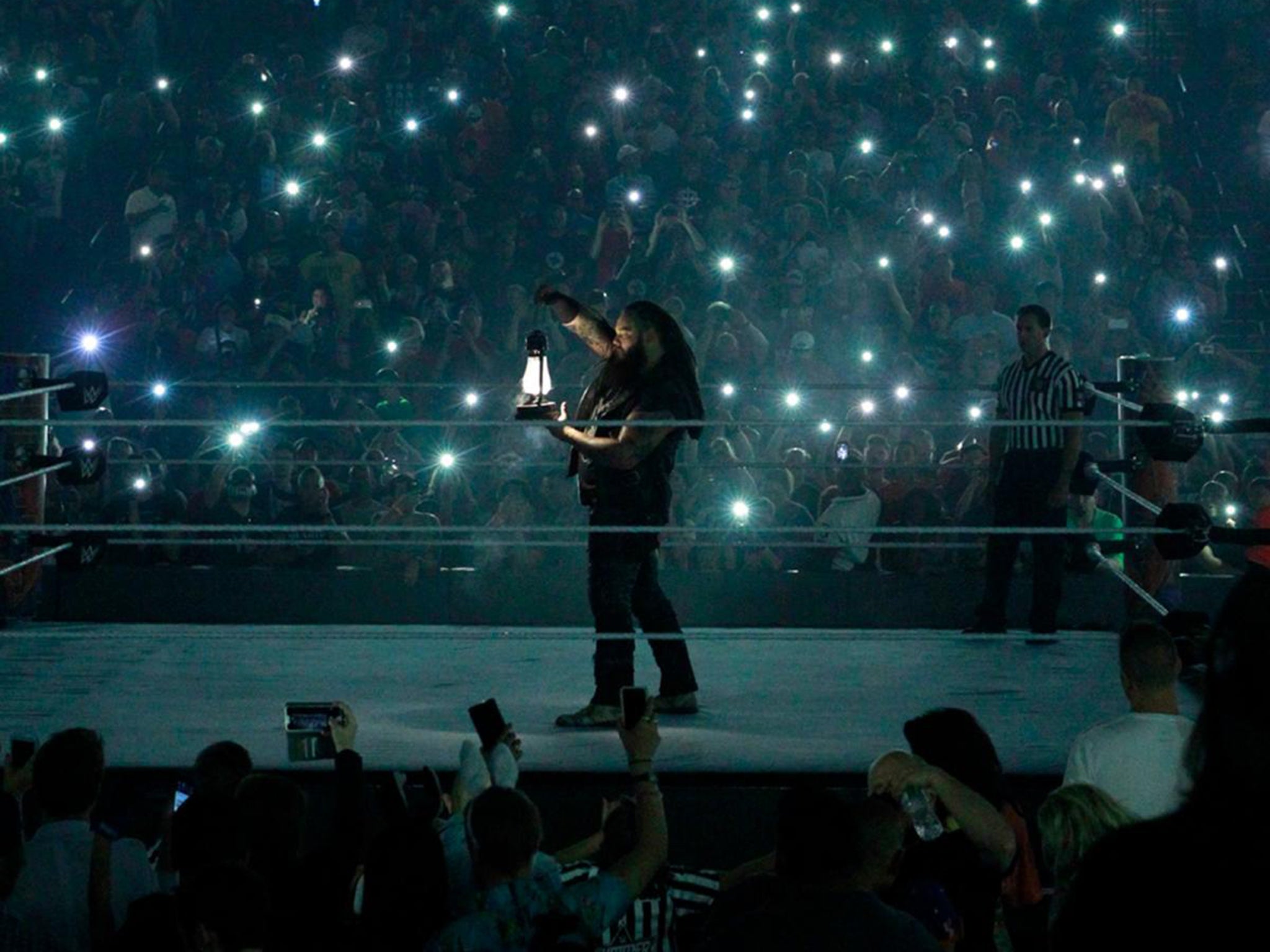 Bray Wyatt's entry combined with Finn Balor's was a spectacle to behold