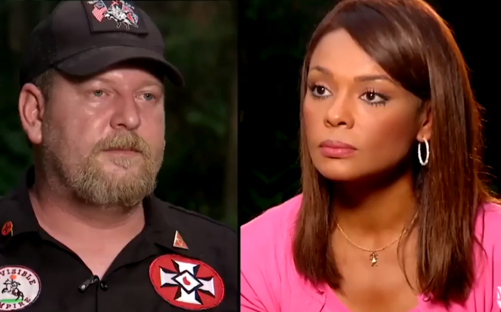 KKK member Chris Barker called journalist Ilia Calderon a "n**ger" and a "mongrel" in her interview with him for Latino media outlet Univision