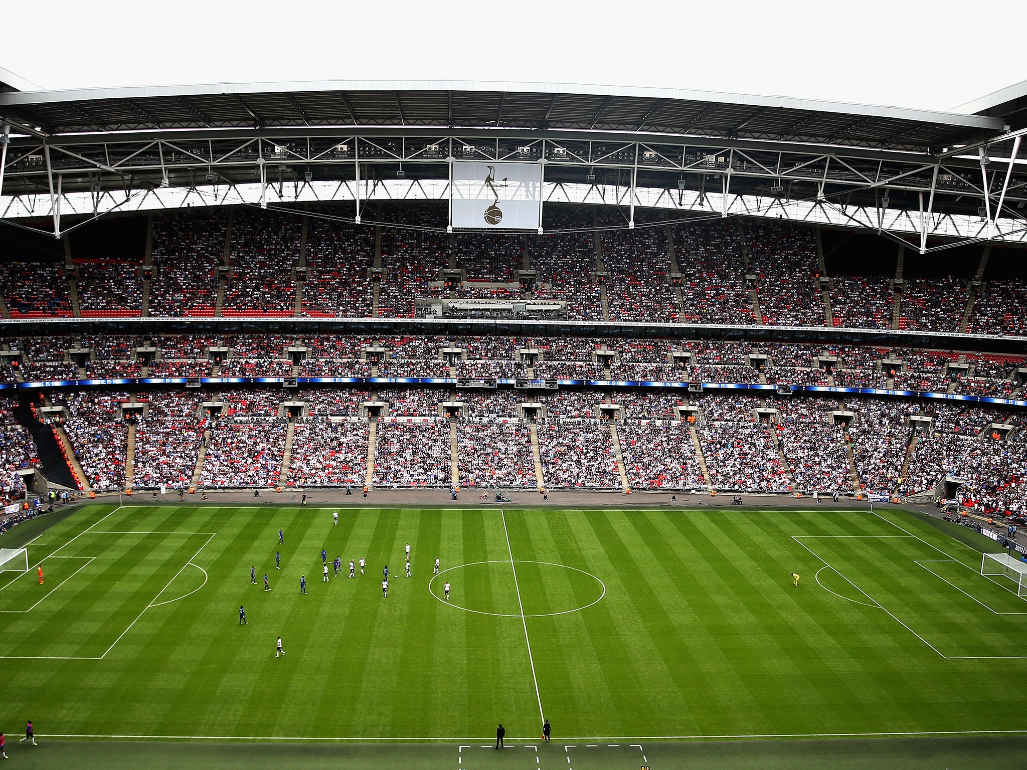 Tottenham will no longer play drumming over the PA system at Wembley Stadium