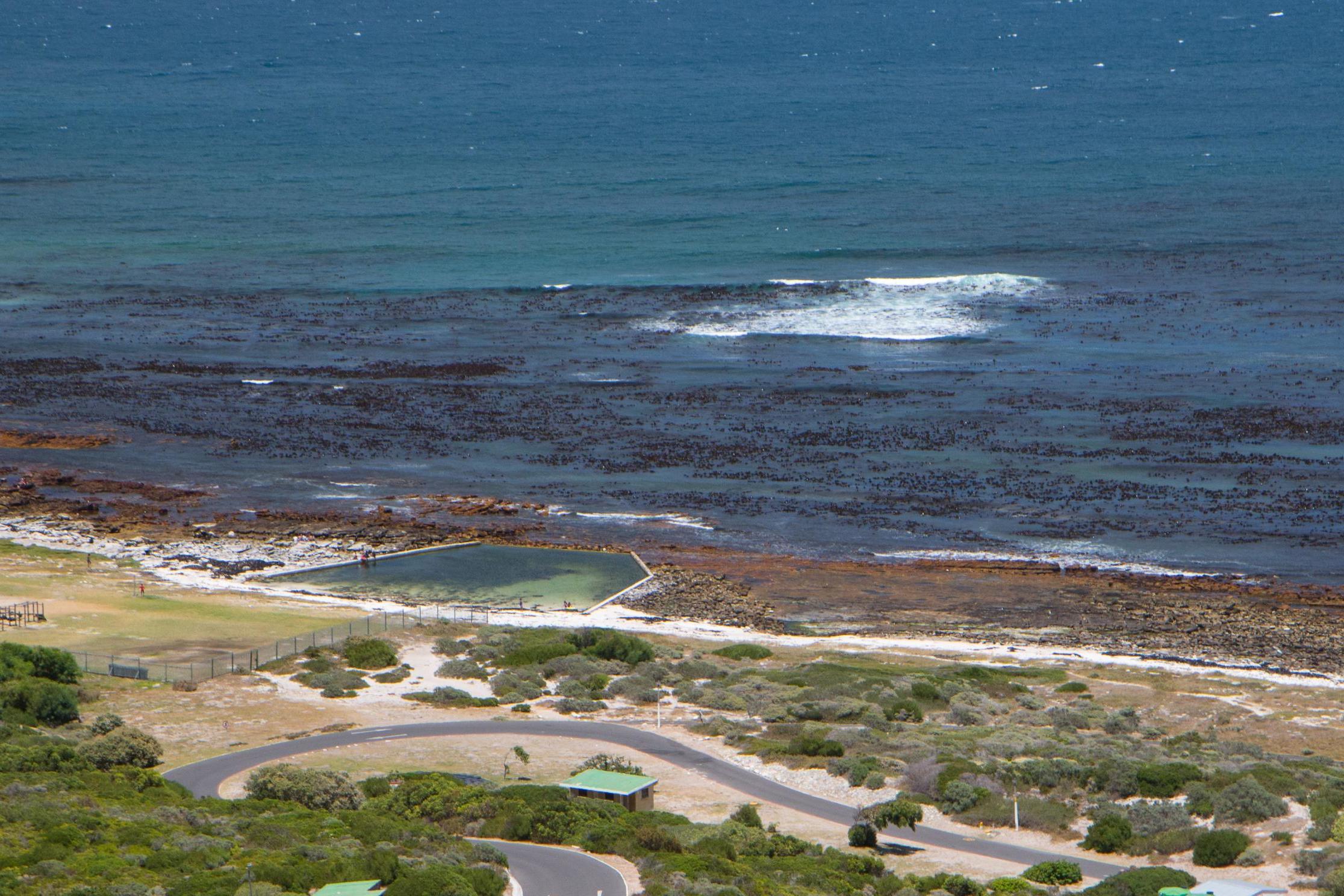 &#13;
The two pools are located near the base of the Slangkop lighthouse &#13;