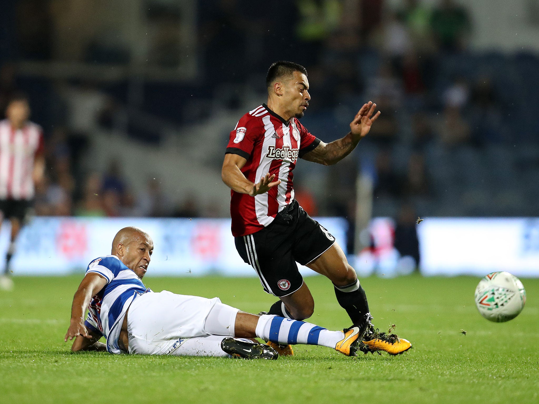 Alex John-Baptiste tackles Nico Yennaris