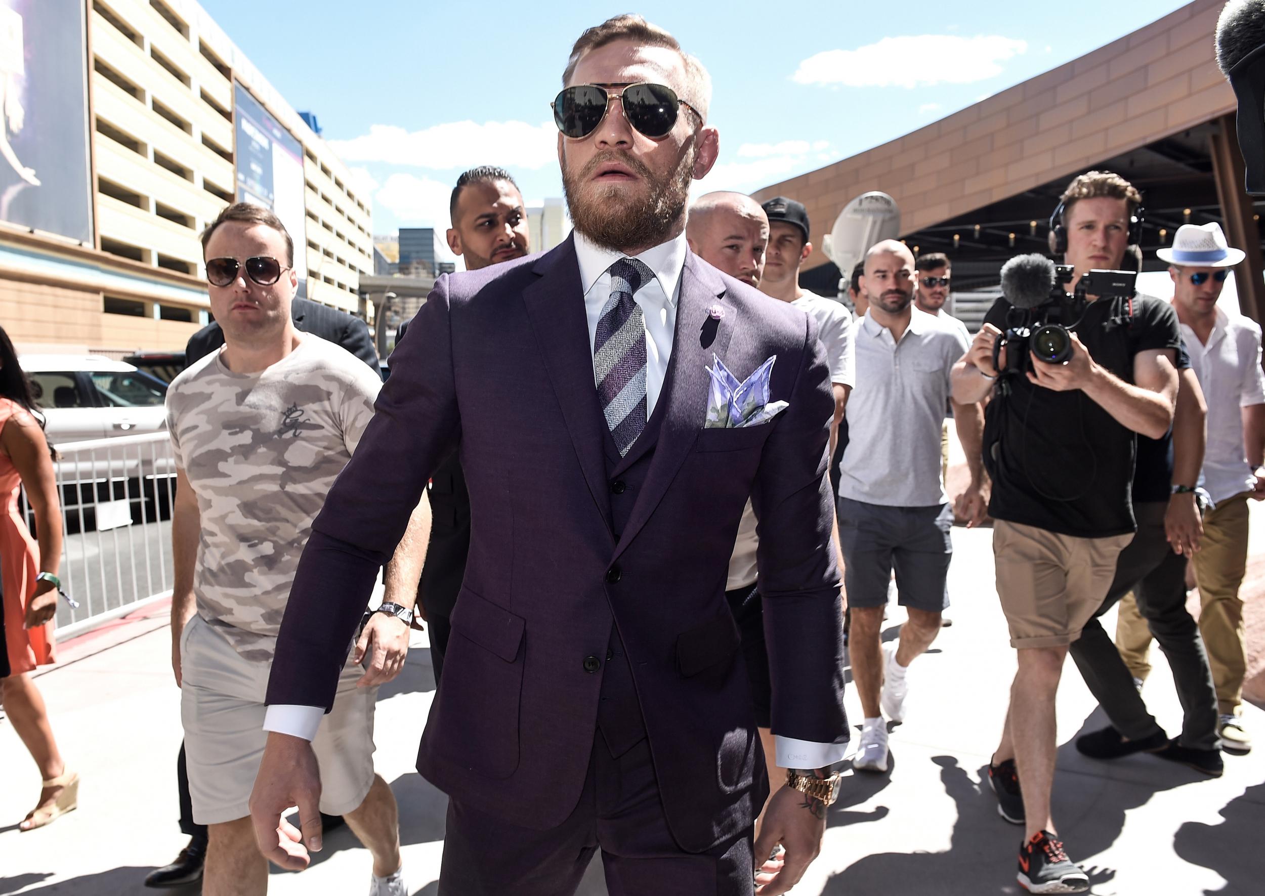 Things were relatively calm ... until McGregor walked onto the scene