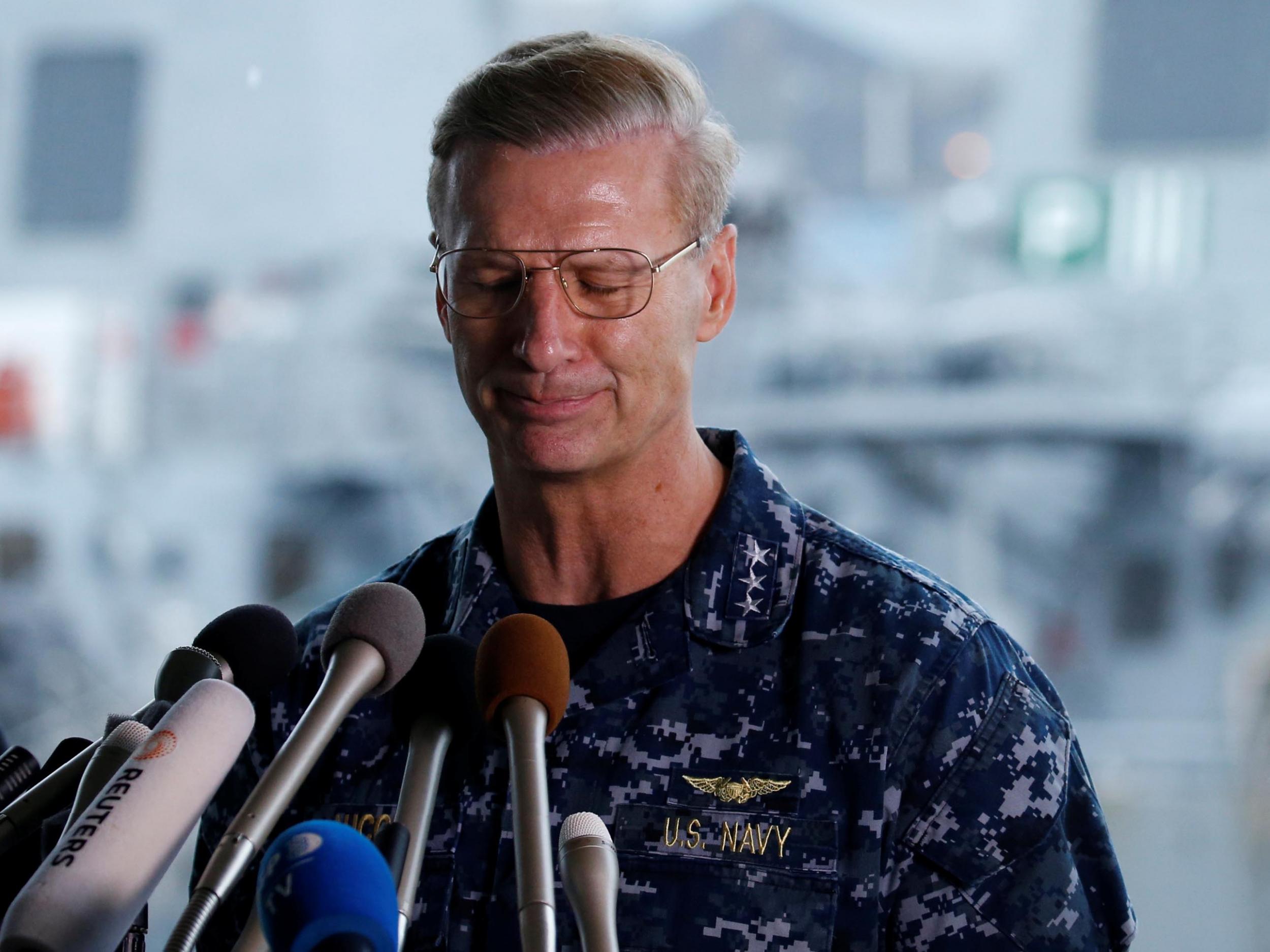 Vice Admiral Joseph Aucoin, US 7th Fleet Commander