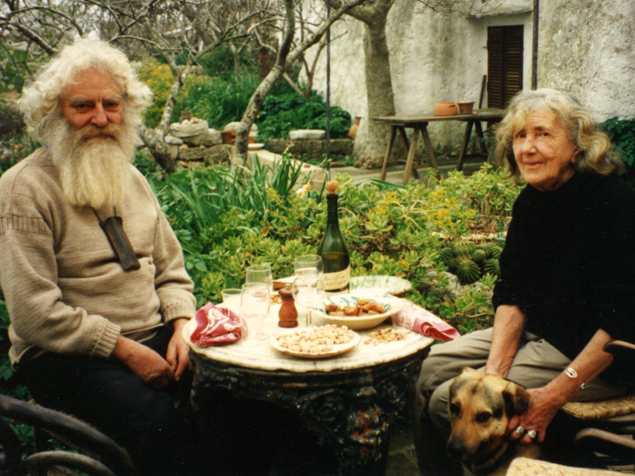 Just the two of us: Gray with the love of her life Norman Mommens