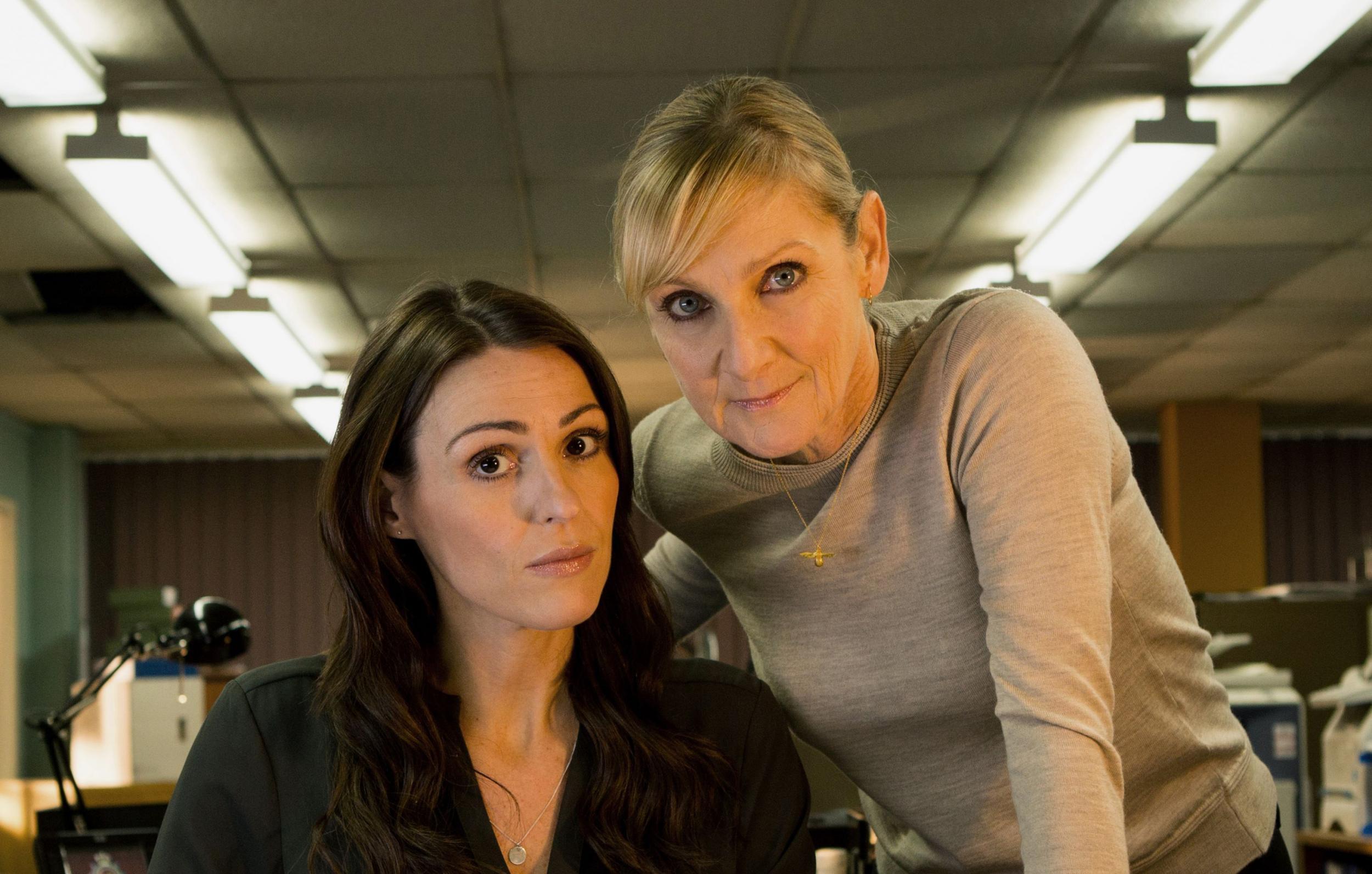 Jones and Leslie Sharp as Detectives Rachel Bailey and Janet Scott in ITV’s ‘Scott &amp; Bailey’ Rex)