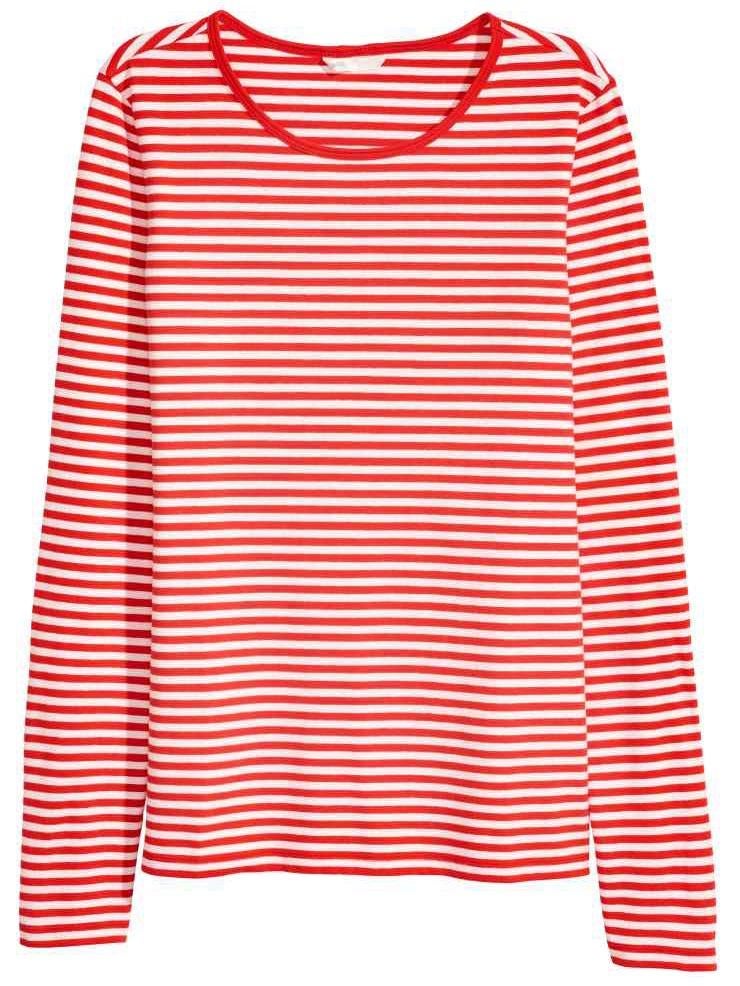 Long-sleeved jersey top, £8.99, H&amp;M