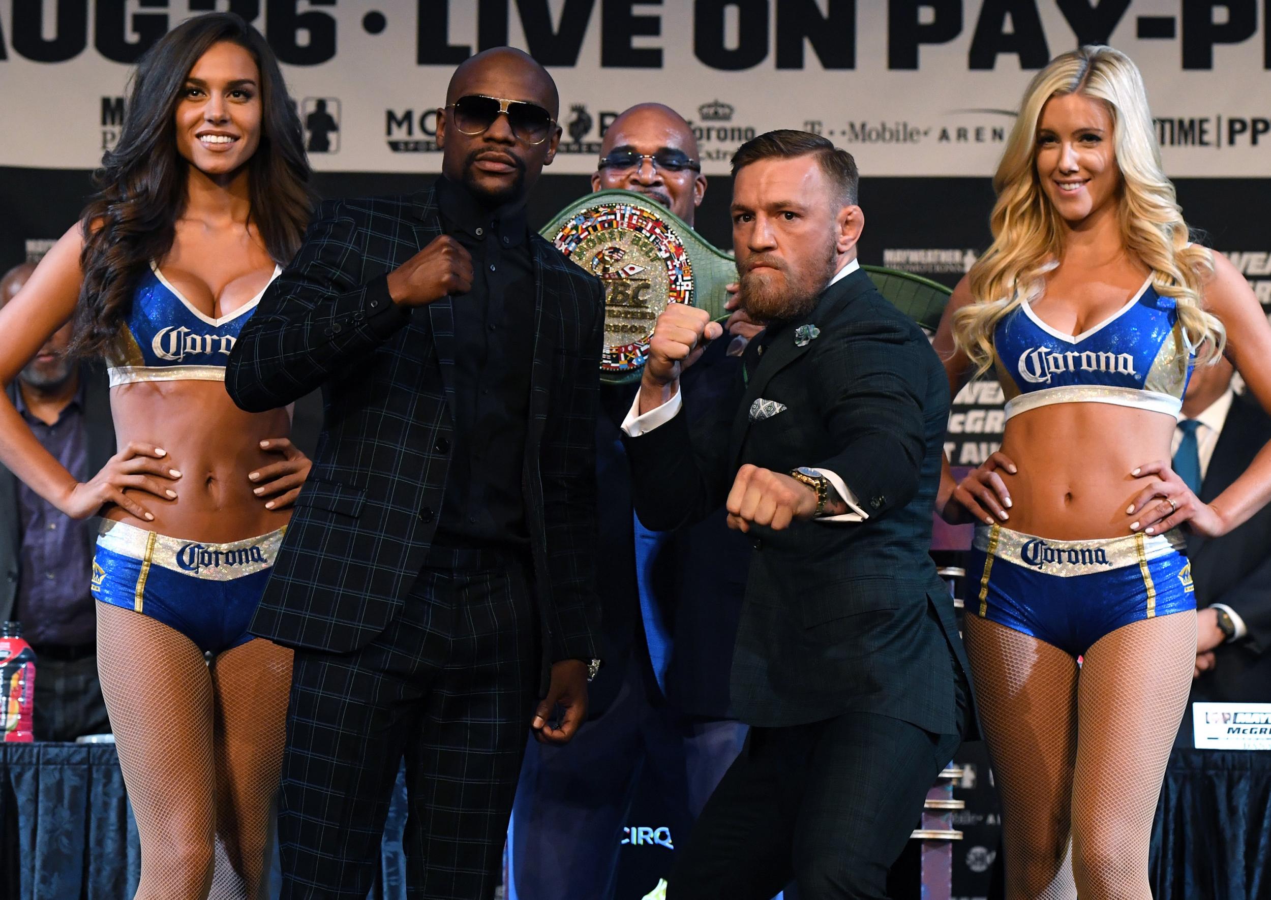 The two came face to face at their final press conference before the fight