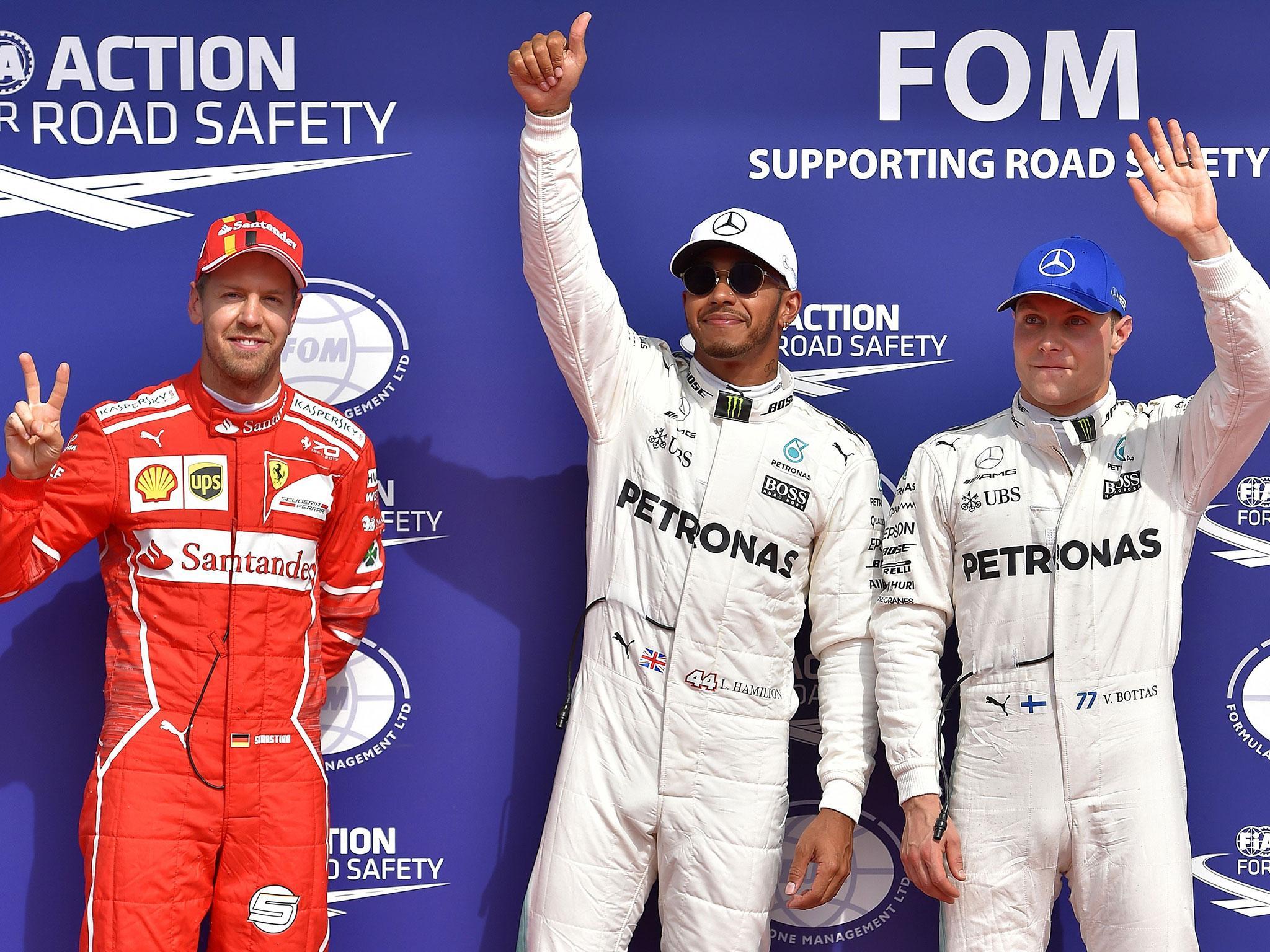 &#13;
Hamilton and Vettel are battling it out for the title &#13;