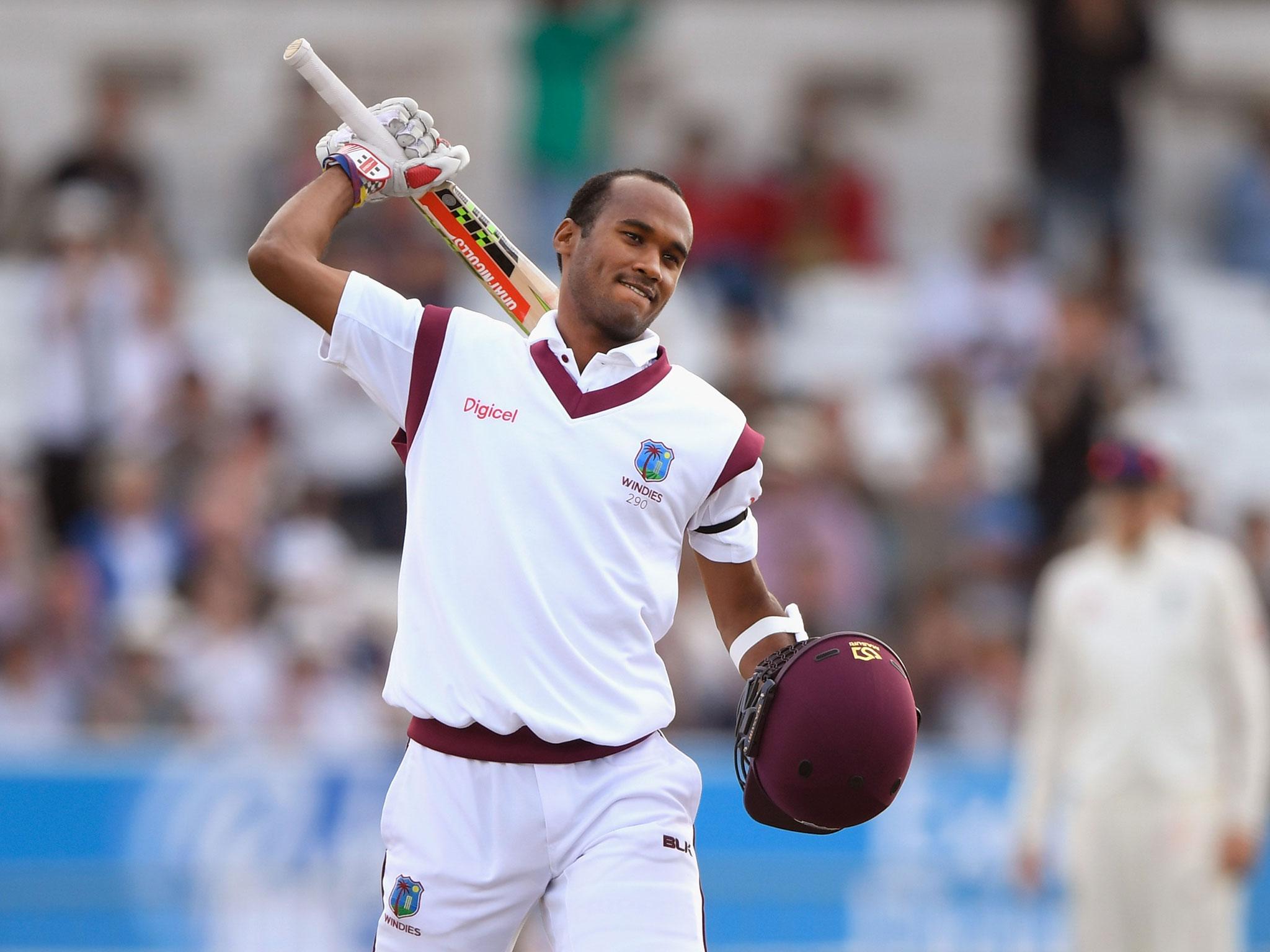 &#13;
Brathwaite passed three figures after a fine innings &#13;