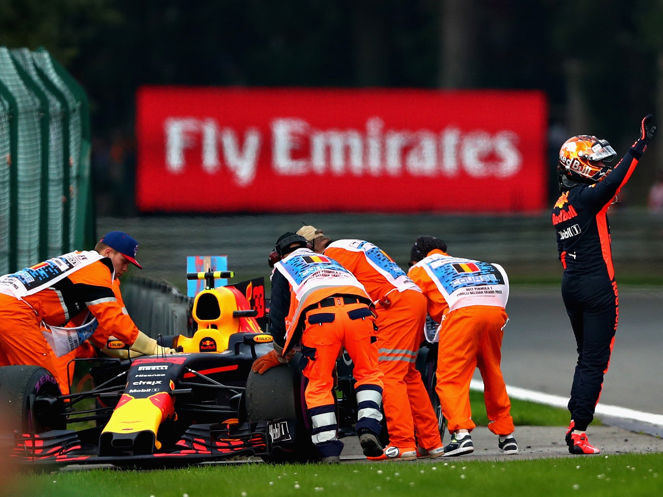 Verstappen was forced to retire only seven laps in