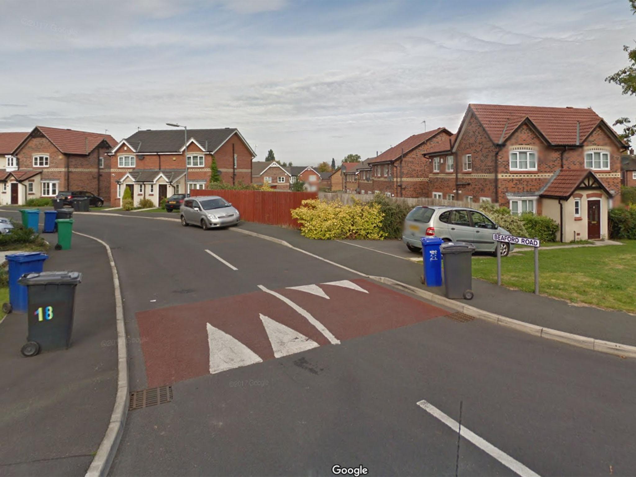 Police were called to an address in Beaford Road, Wythenshawe