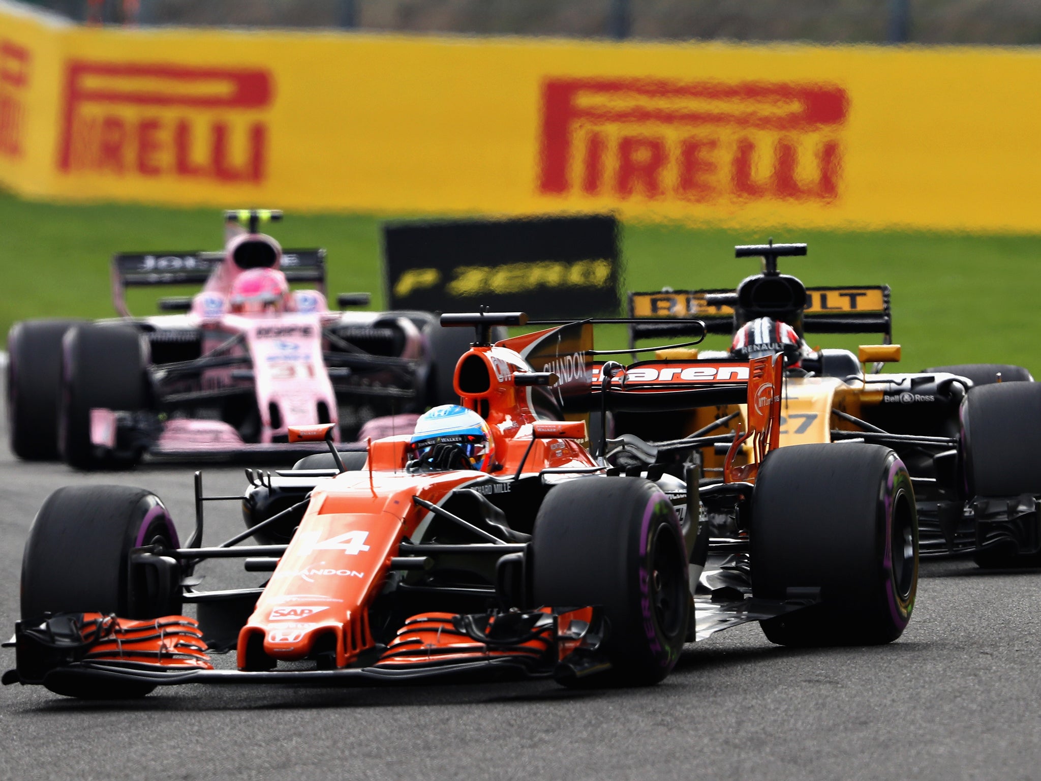 Alonso retired on lap 26