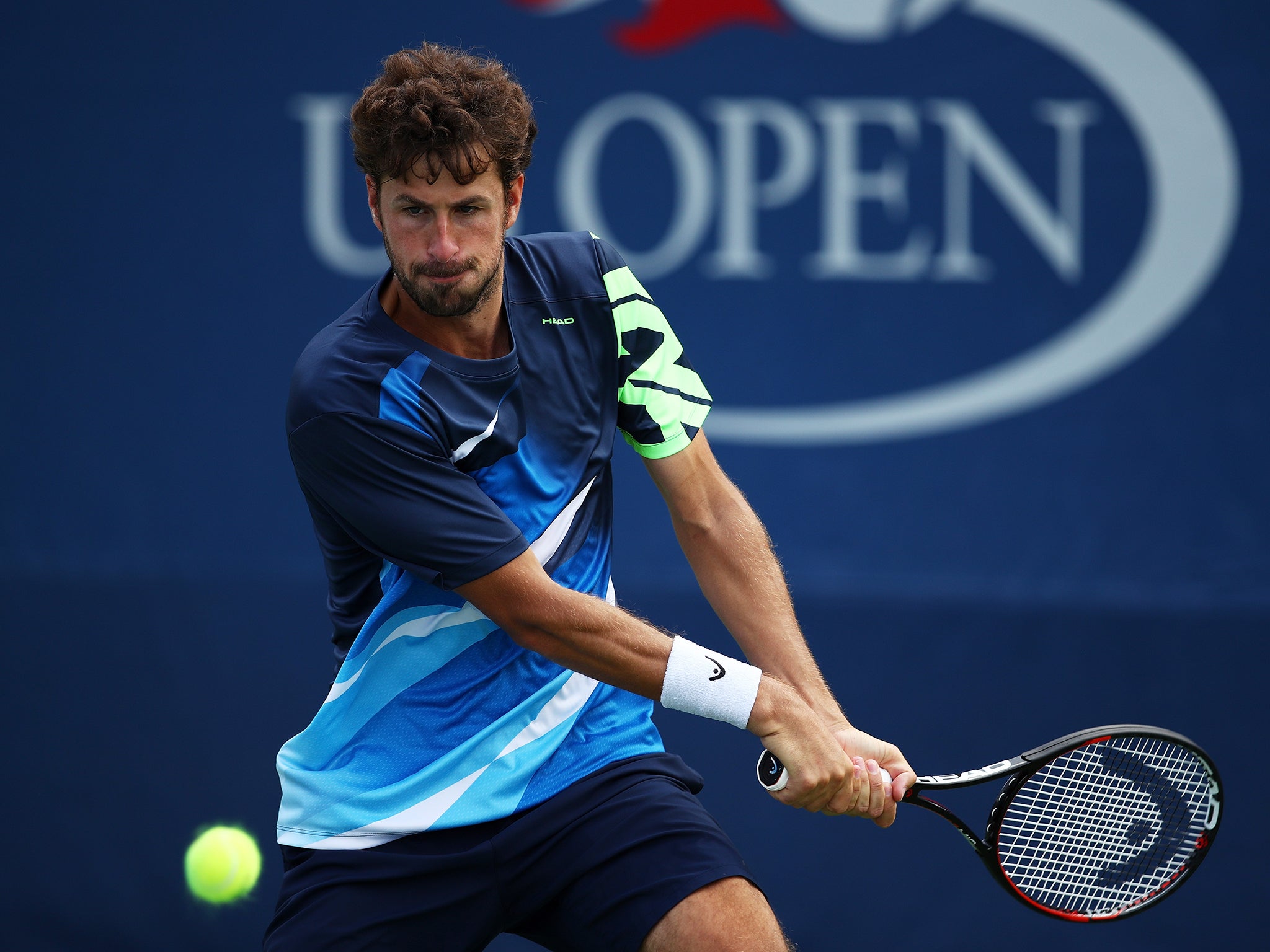 Haase struggled to cope with Edmund's big serves and thunderous forehands